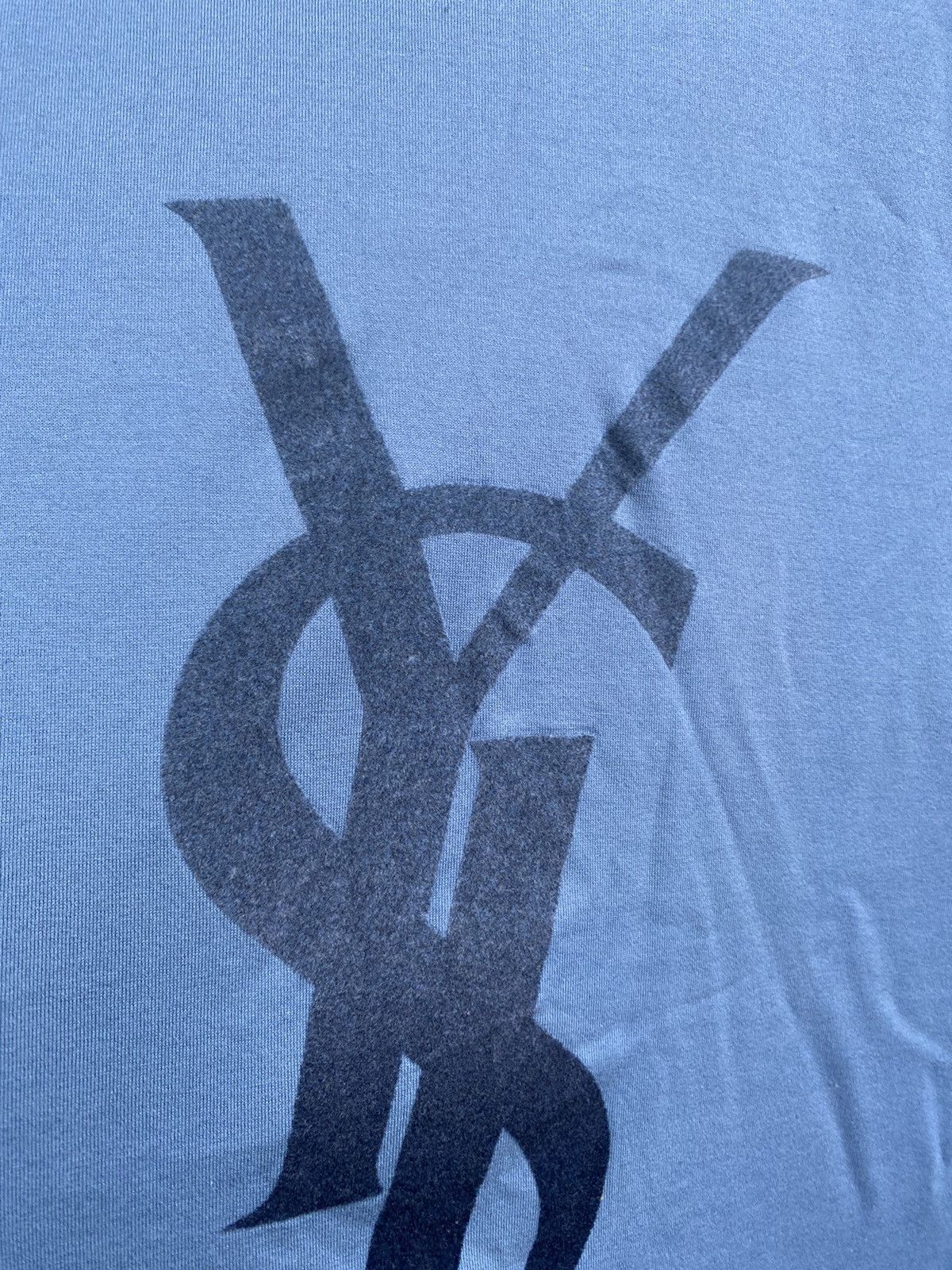 Yves Saint Laurent OG YSL T-shirt Italy Blue Size US M / EU 48-50 / 2 - 14 Thumbnail