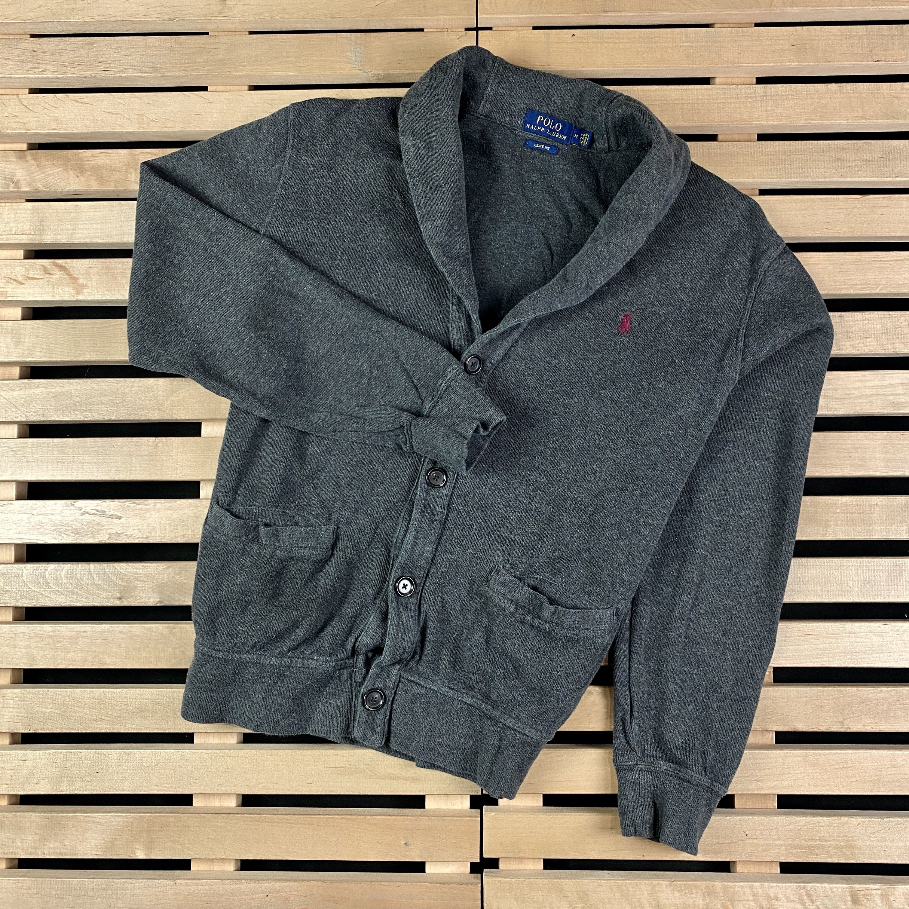 Polo Ralph Lauren × Ralph Lauren Mens Cardigan Sweater Polo Ralph Lauren Size M Cotton Size US M / EU 48-50 / 2 - 1 Thumbnail