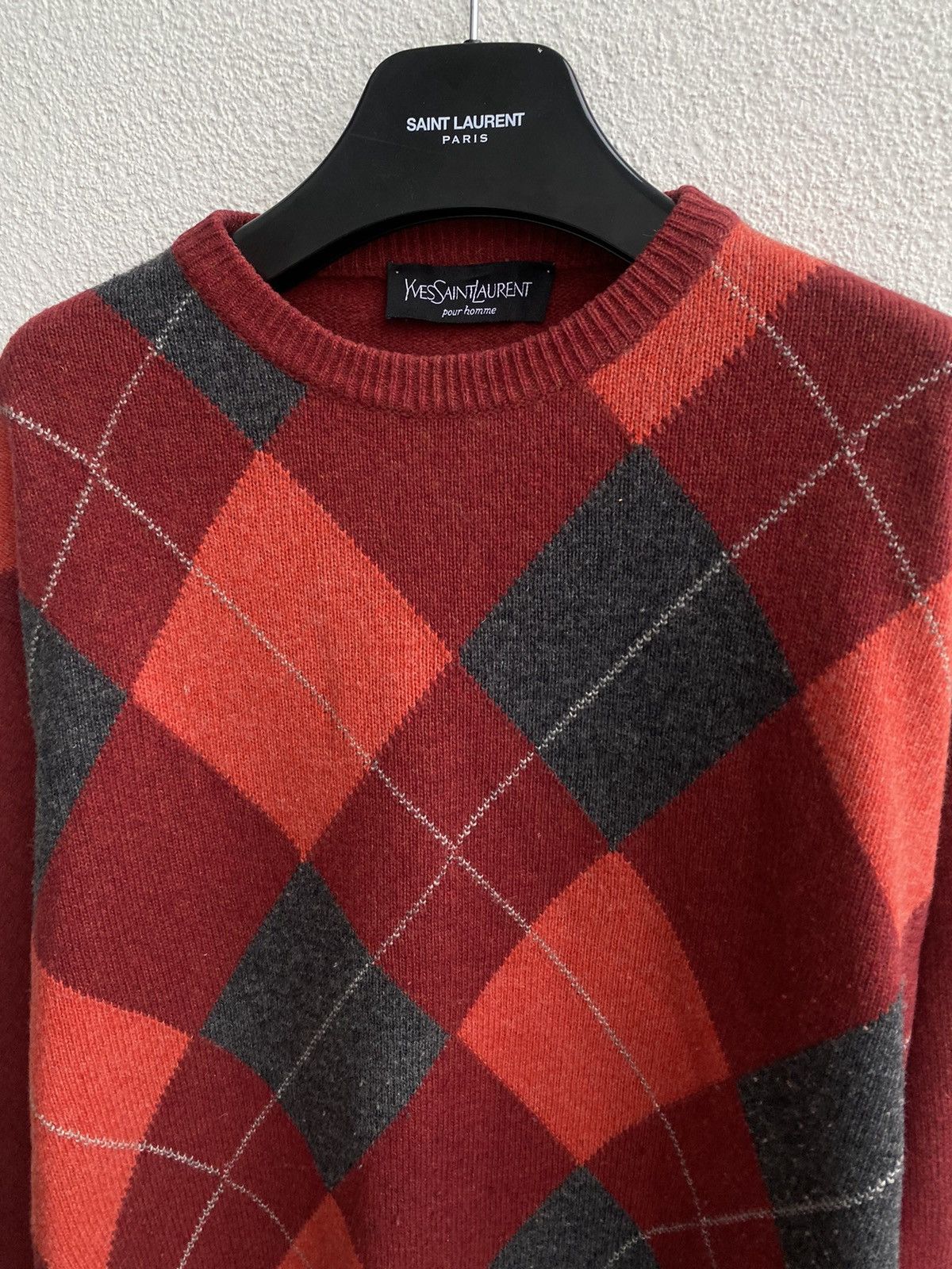 Yves Saint Laurent 🇮🇹italy 90s YSL Sweater Wool Knit Soft Vintage Sweatshirt Size US L / EU 52-54 / 3 - 6 Thumbnail