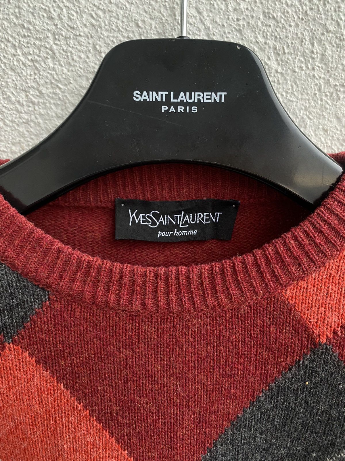 Yves Saint Laurent 🇮🇹italy 90s YSL Sweater Wool Knit Soft Vintage Sweatshirt Size US L / EU 52-54 / 3 - 3 Thumbnail