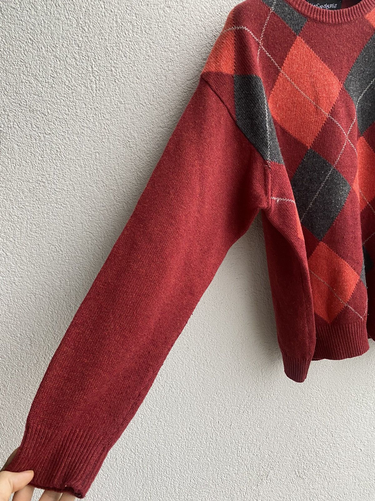 Yves Saint Laurent 🇮🇹italy 90s YSL Sweater Wool Knit Soft Vintage Sweatshirt Size US L / EU 52-54 / 3 - 9 Thumbnail