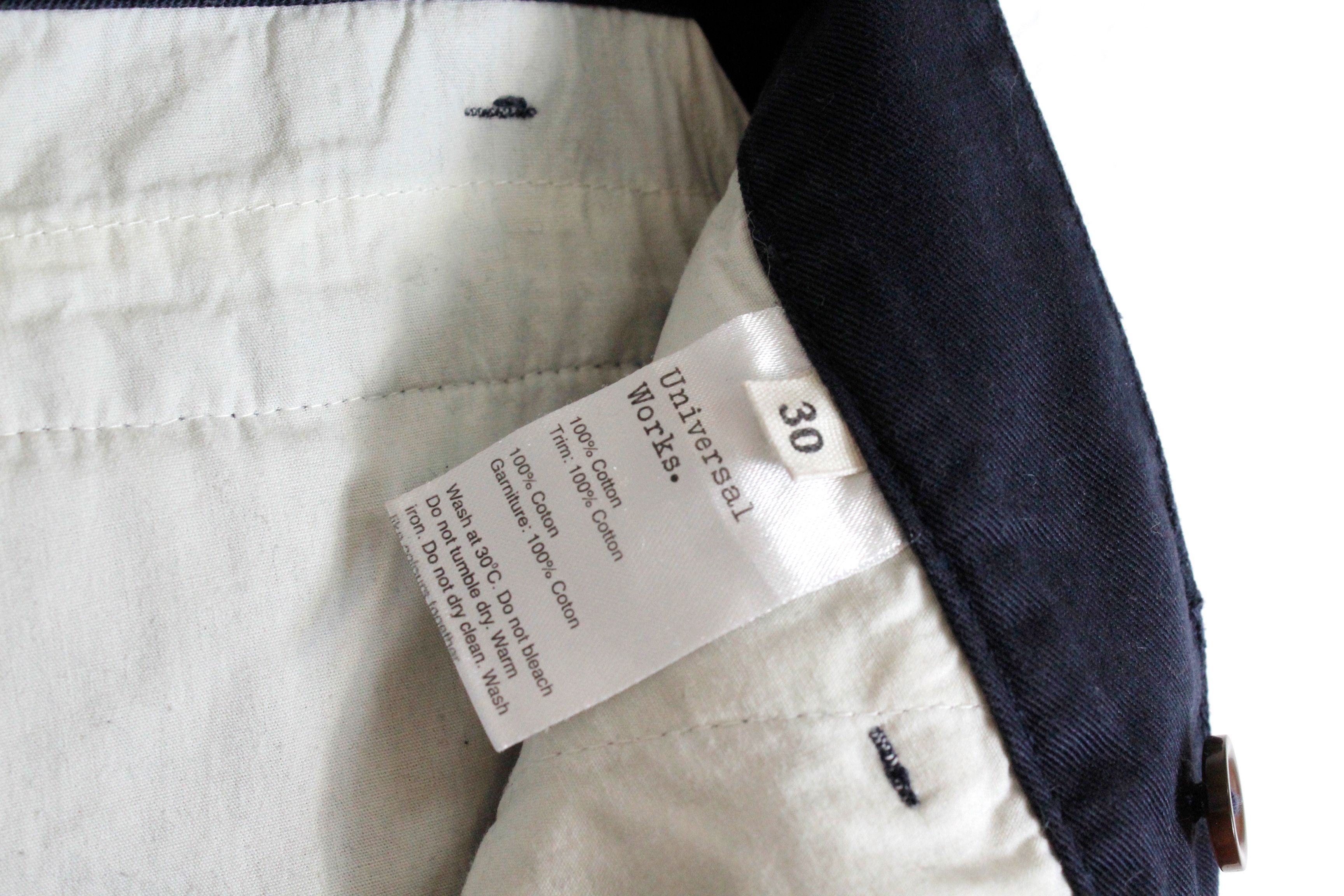Universal Works Universal Works Navy Washed Work Chino Pants Trousers Size US 30 / EU 46 - 8 Thumbnail