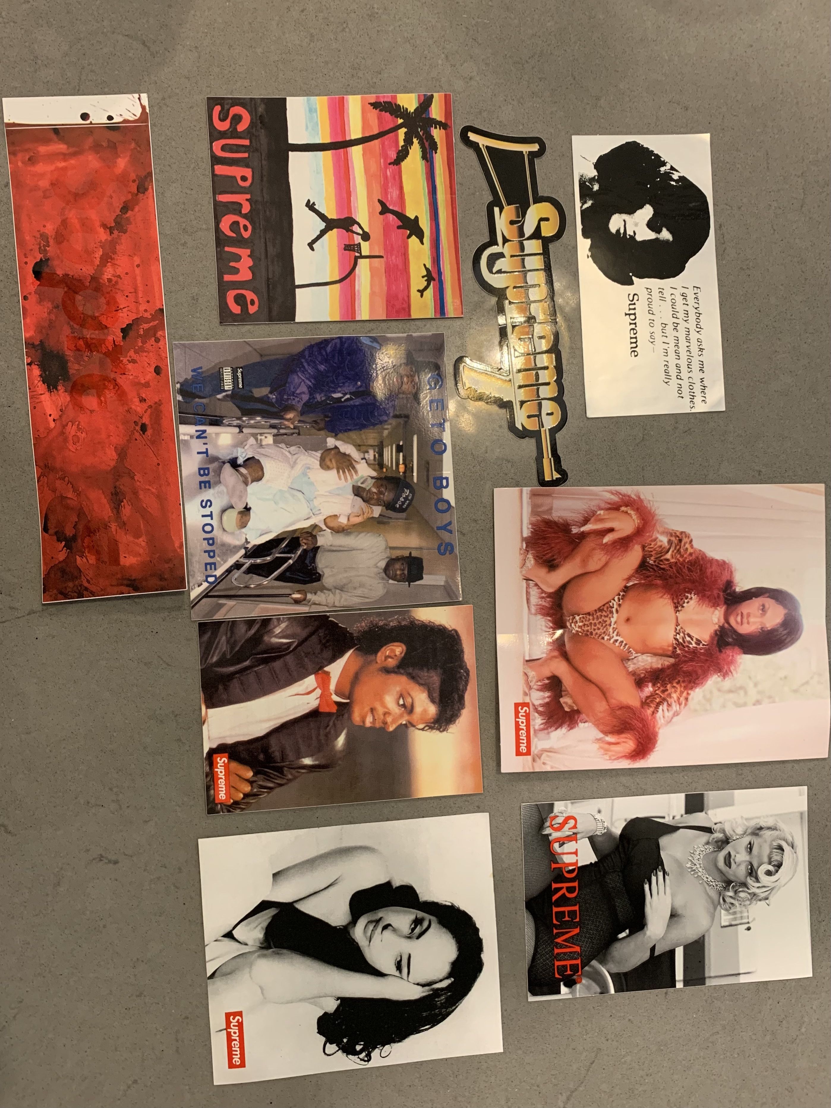 Supreme Supreme Sticker Lot Michael Jackson Sade Automatic Steadman Size ONE SIZE - 1 Preview