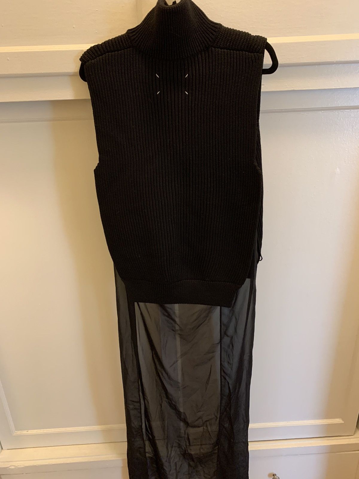 Maison Margiela Fall 2010 Ribbed Zip Front Vest With Sheer Panel Size US M / EU 48-50 / 2 - 3 Thumbnail