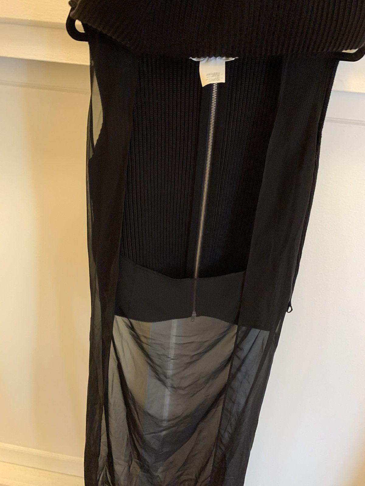 Maison Margiela Fall 2010 Ribbed Zip Front Vest With Sheer Panel Size US M / EU 48-50 / 2 - 5 Thumbnail
