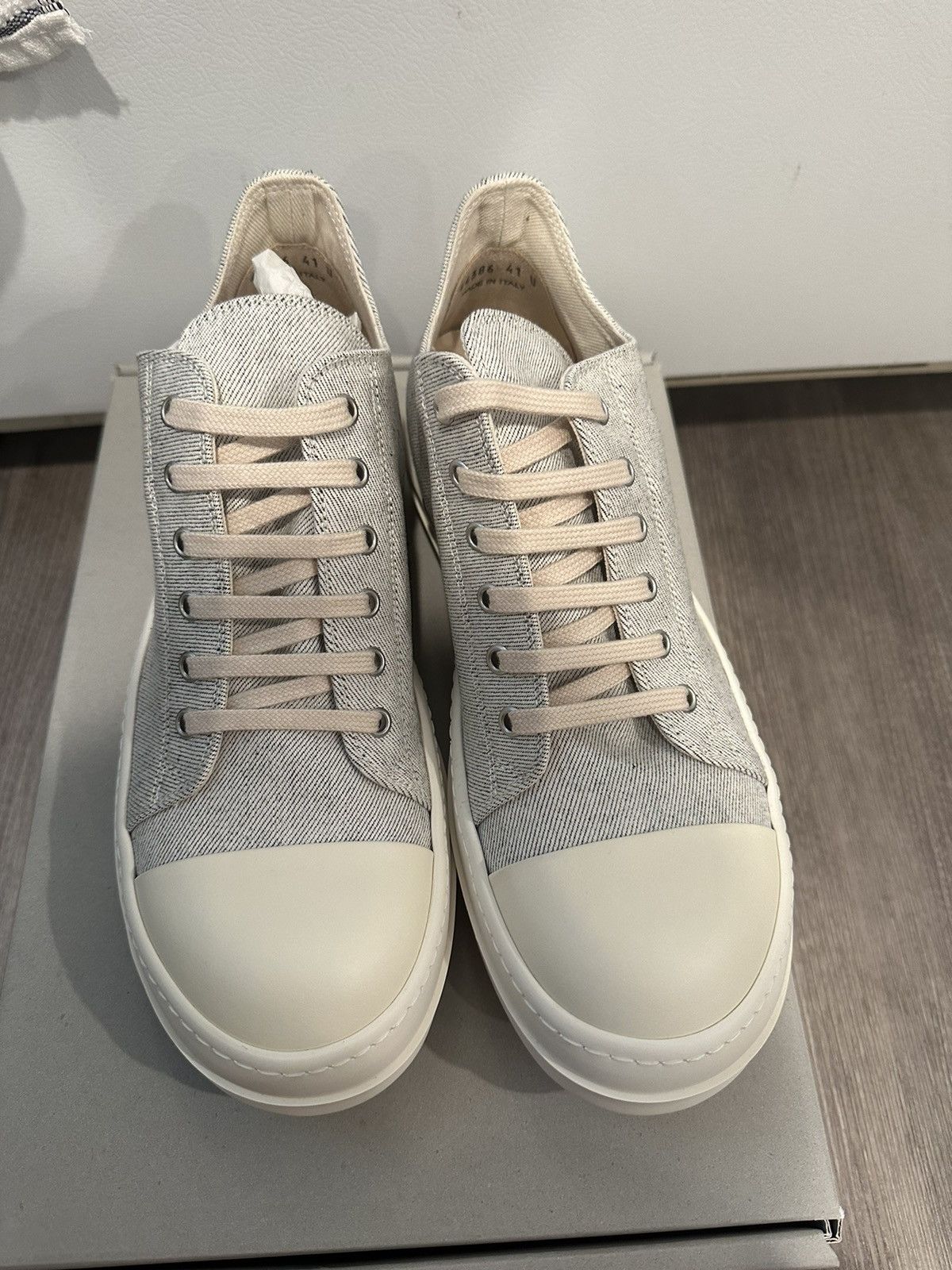 Rick Owens Drkshdw Rick Owens Drkshdw Ramones Low Grey Melange