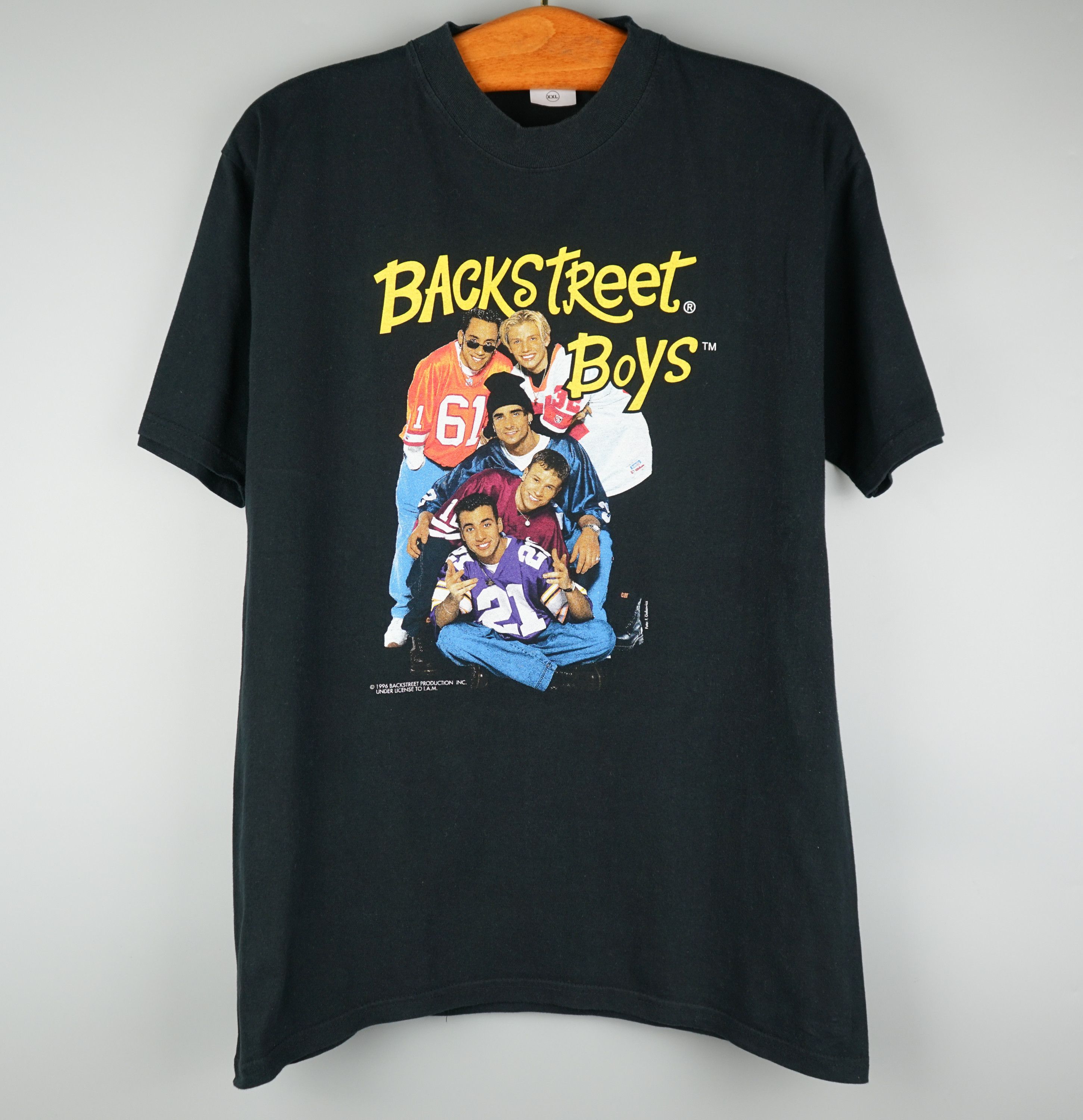 T-shirt Vintage Backstreet Boys Années 90 - Unisexe, Blanc, Imprimé Graphique - Neuf Avec étiquettes