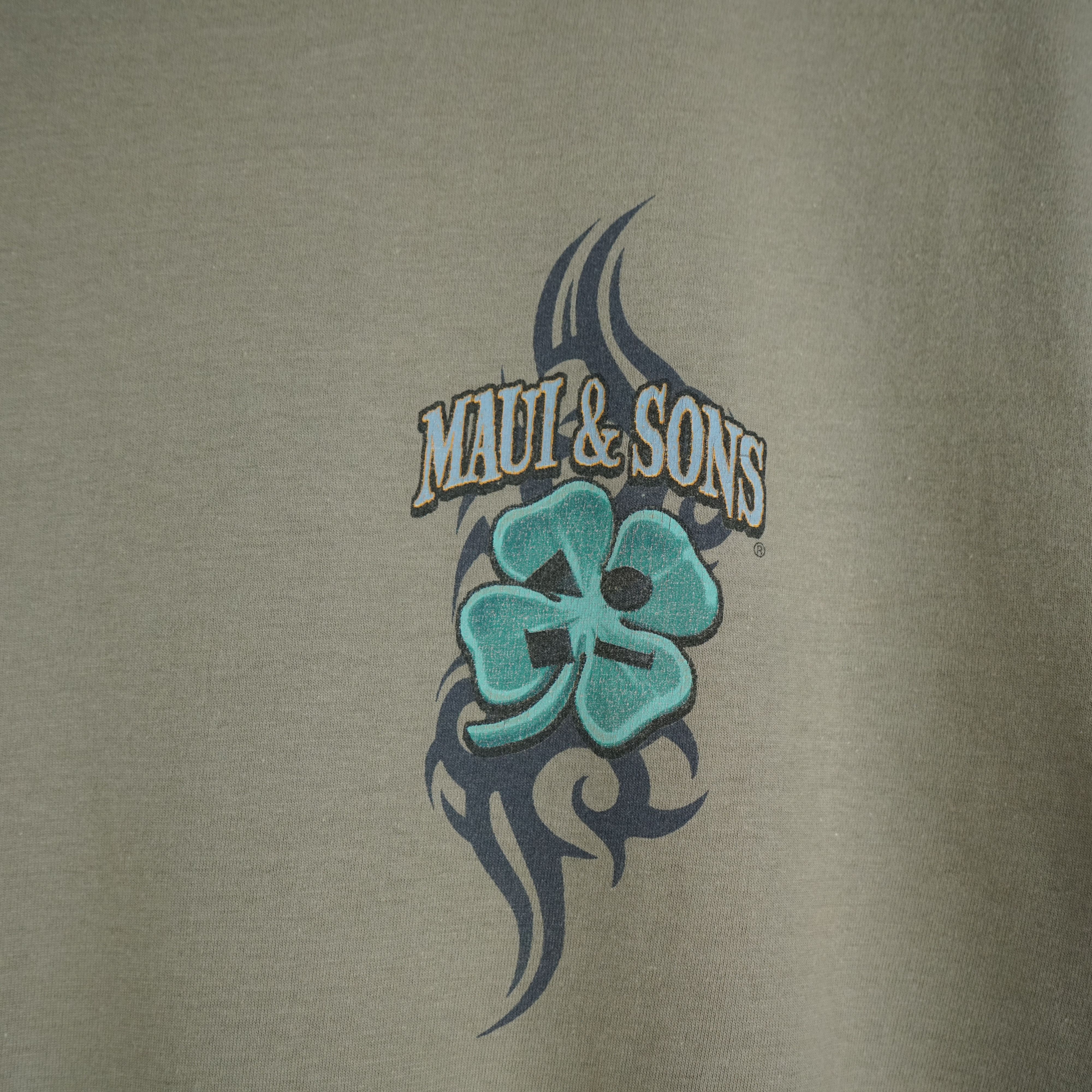 Maui and Sons × Vintage 1990s Hawaiian Skater t-shirt Size US L / EU 52-54 / 3 - 4 Thumbnail