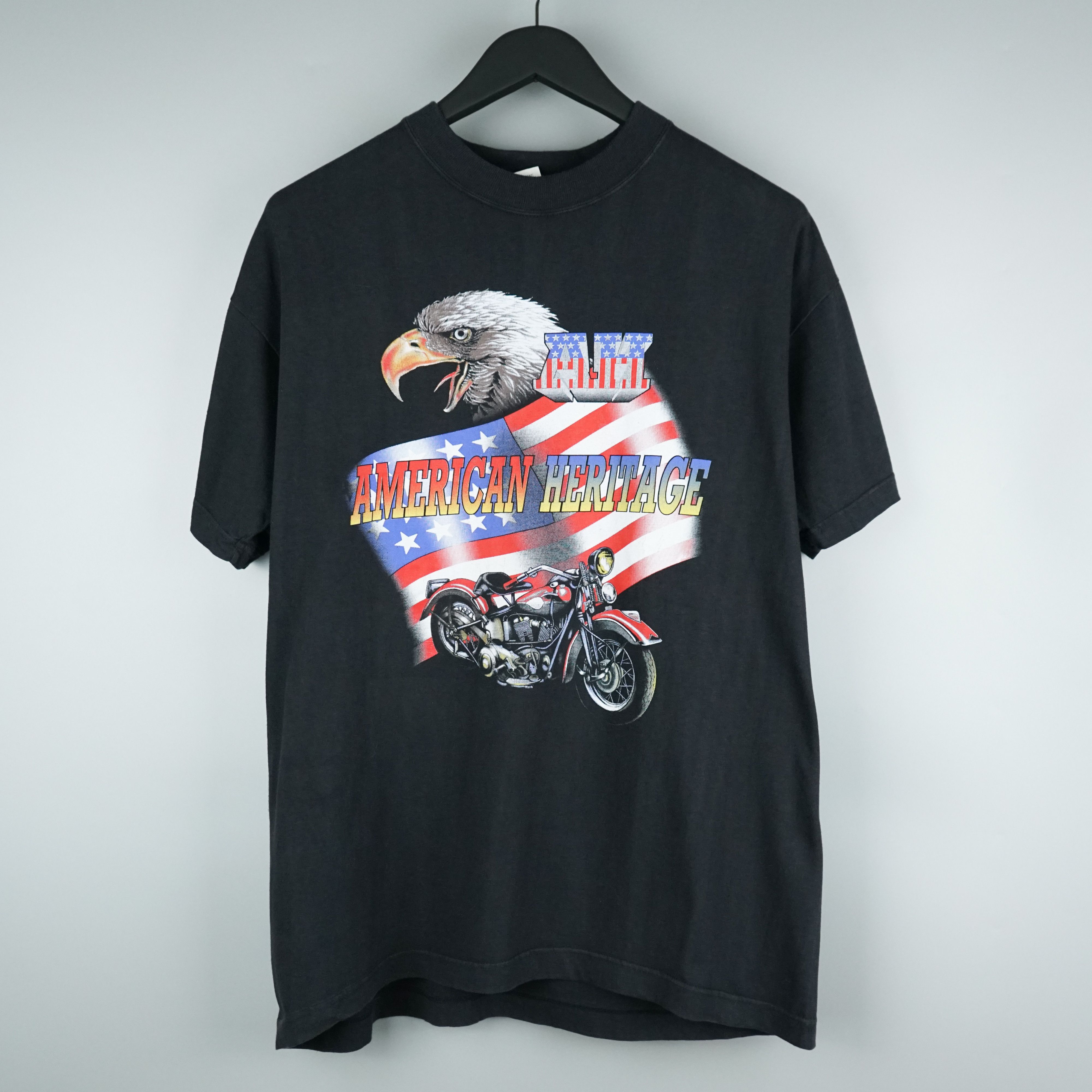 90'S Harley-Davidson Motorcycle Bike T-shirt Made in USA Men's L Vintage /eaa453386