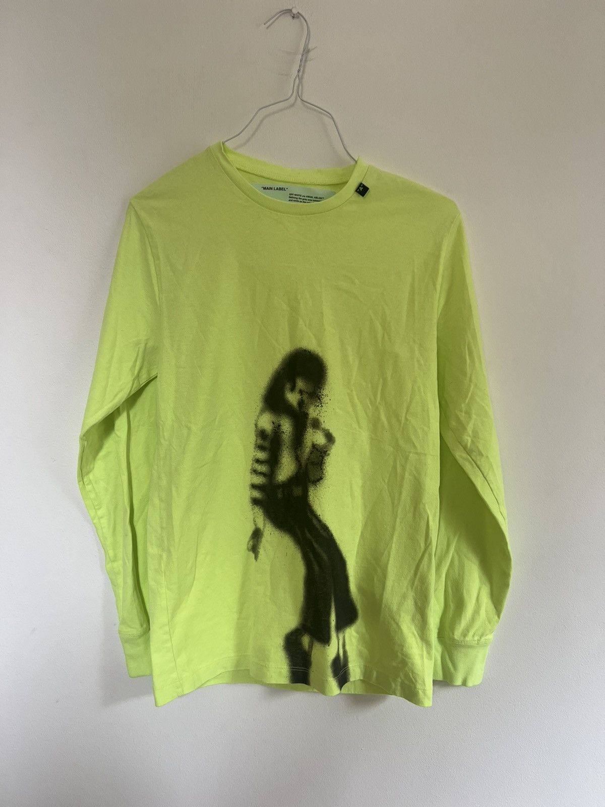 Off-White Off white Michael Jackson Logo Long sleeve TEE Size US S / EU 44-46 / 1 - 3 Thumbnail