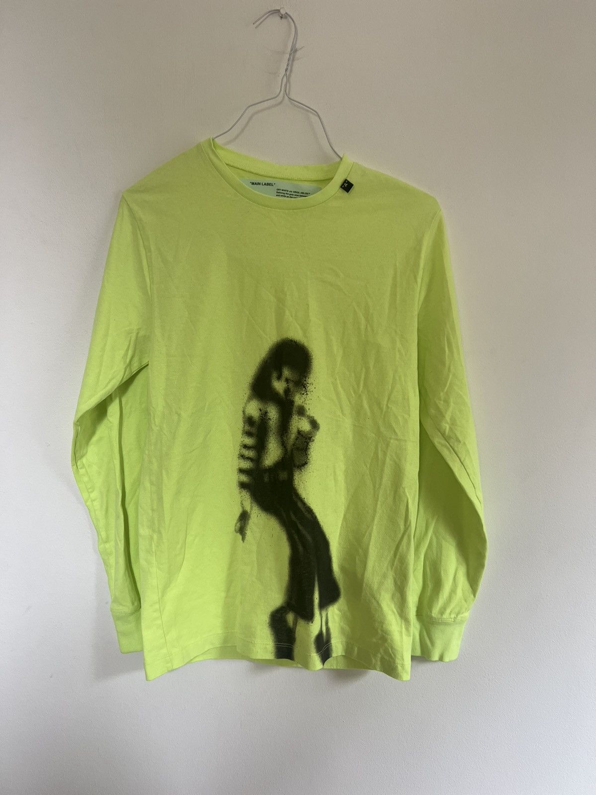 Off White Off white Michael Jackson Logo Long sleeve TEE Grailed