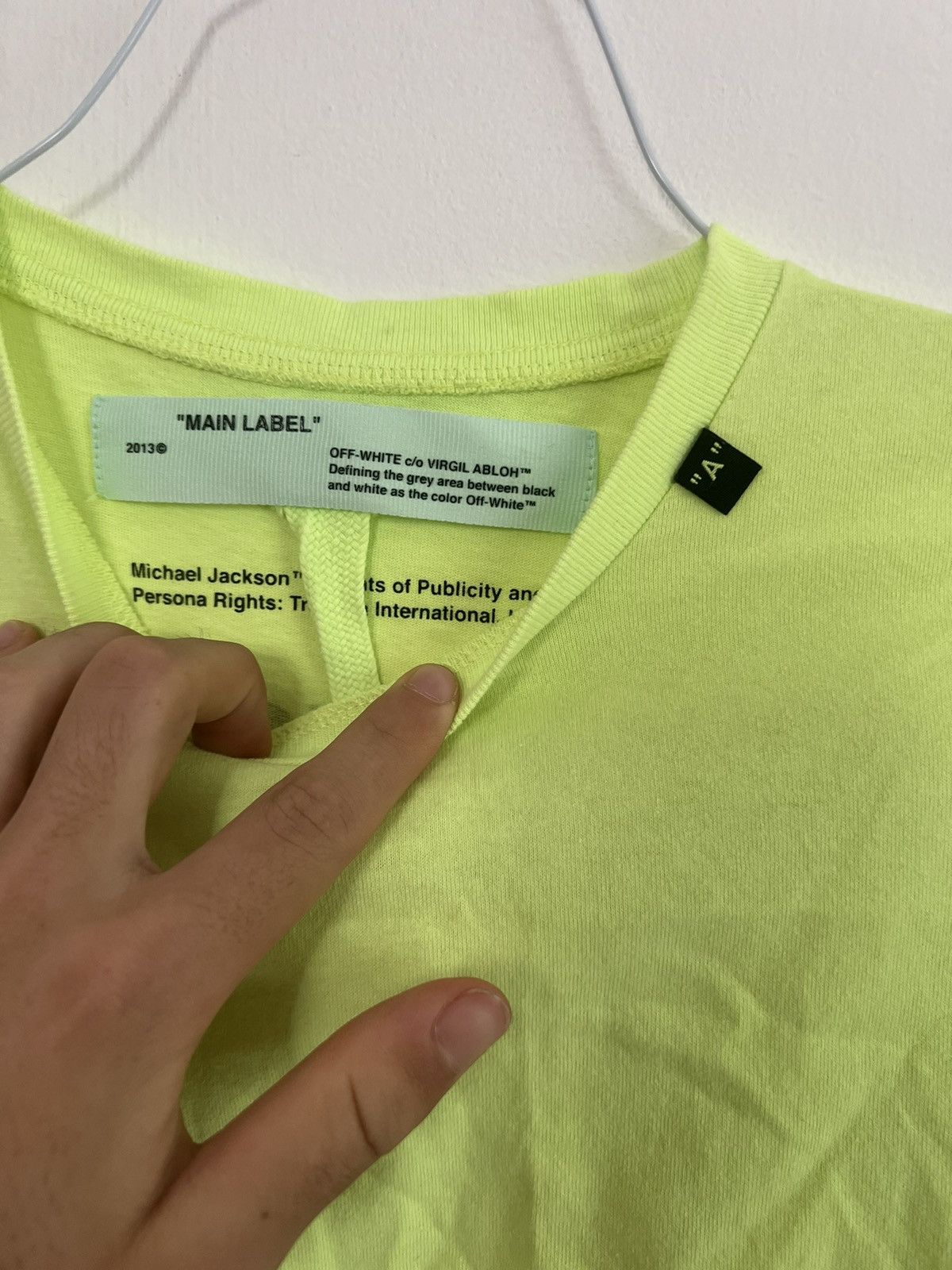 Off-White Off white Michael Jackson Logo Long sleeve TEE Size US S / EU 44-46 / 1 - 8 Thumbnail