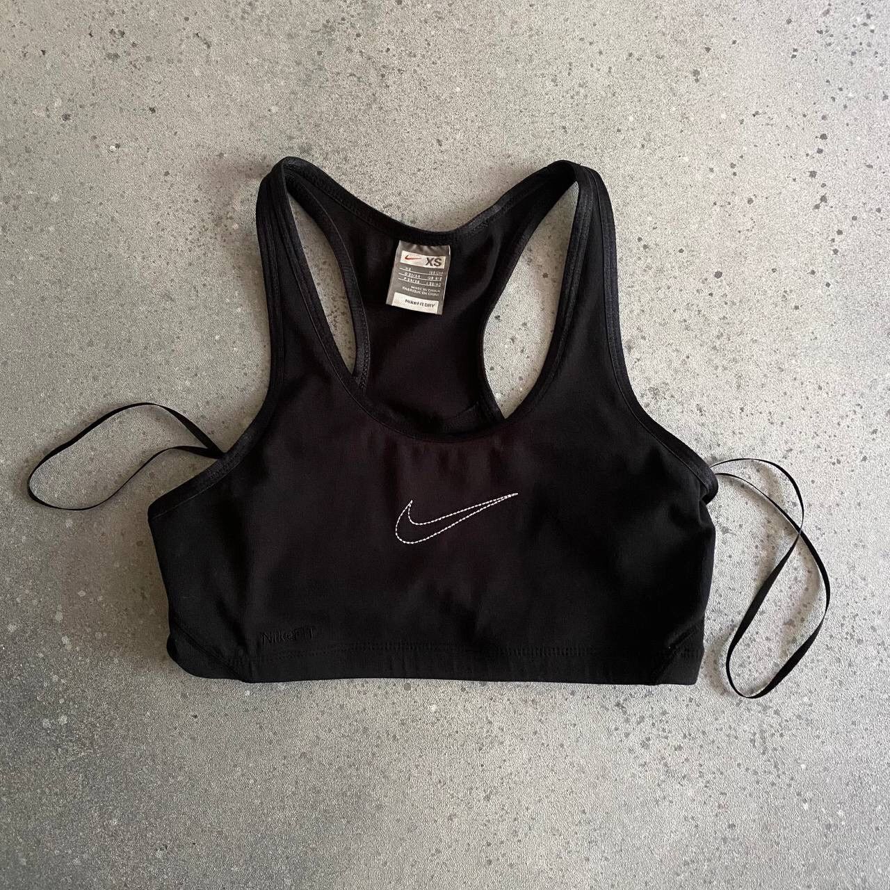 Nike × Vintage Y2K Nike Vintage Swoosh Logo Crop Top Size XS / US 0-2 / IT 36-38 - 1 Thumbnail