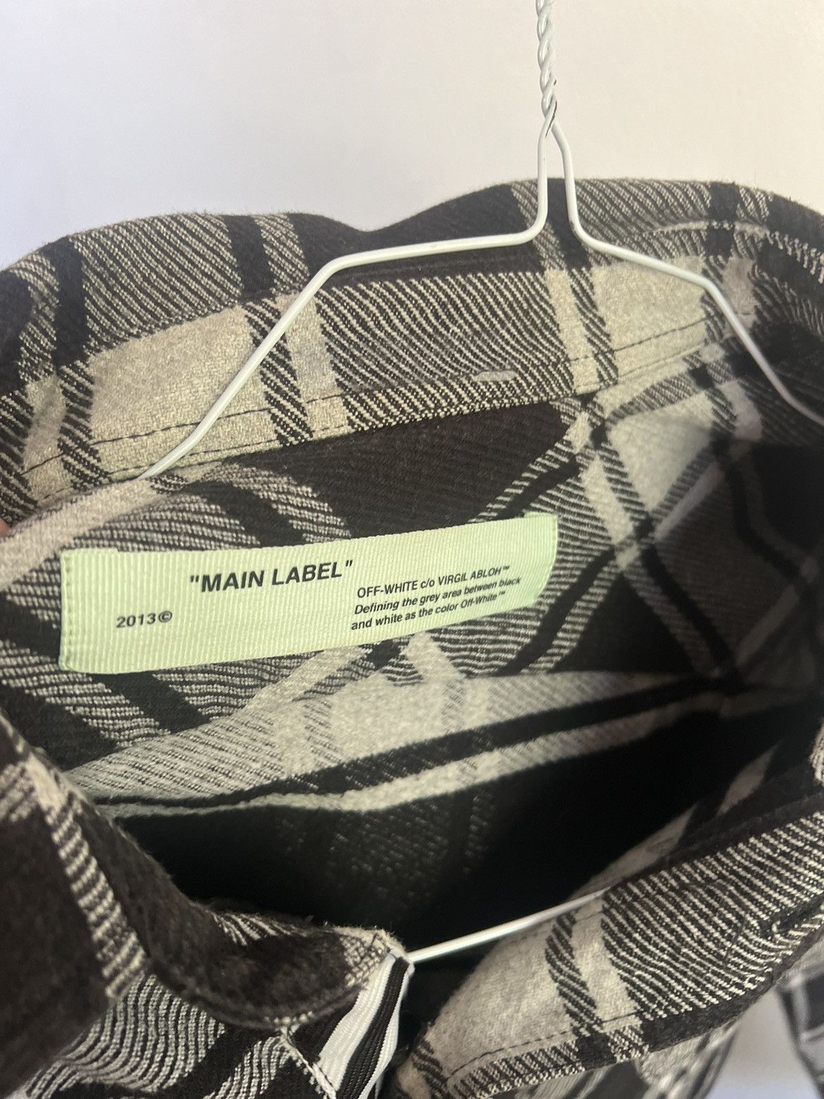 Off-White Off white check flannel Size US M / EU 48-50 / 2 - 9 Thumbnail