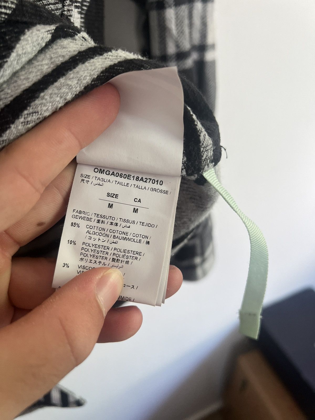 Off-White Off white check flannel Size US M / EU 48-50 / 2 - 11 Thumbnail