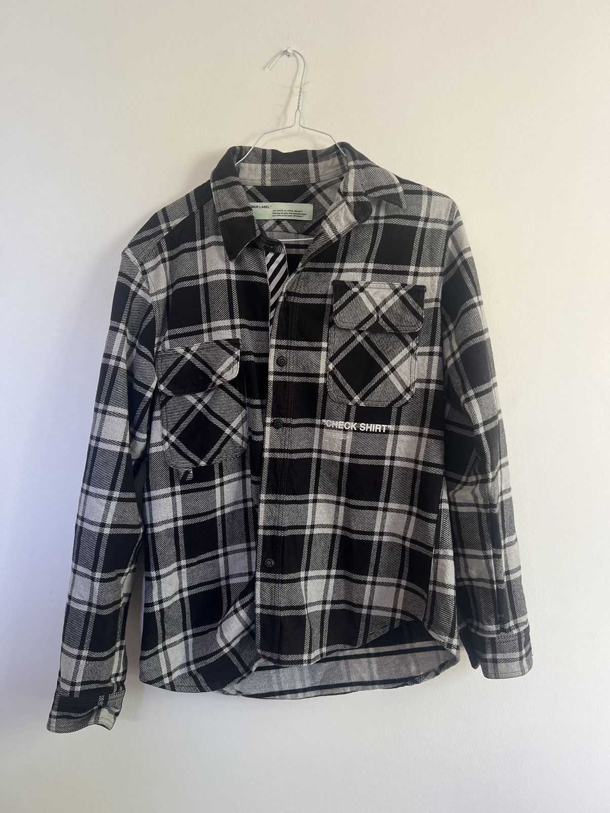 Off-White Off white check flannel Size US M / EU 48-50 / 2 - 1 Thumbnail