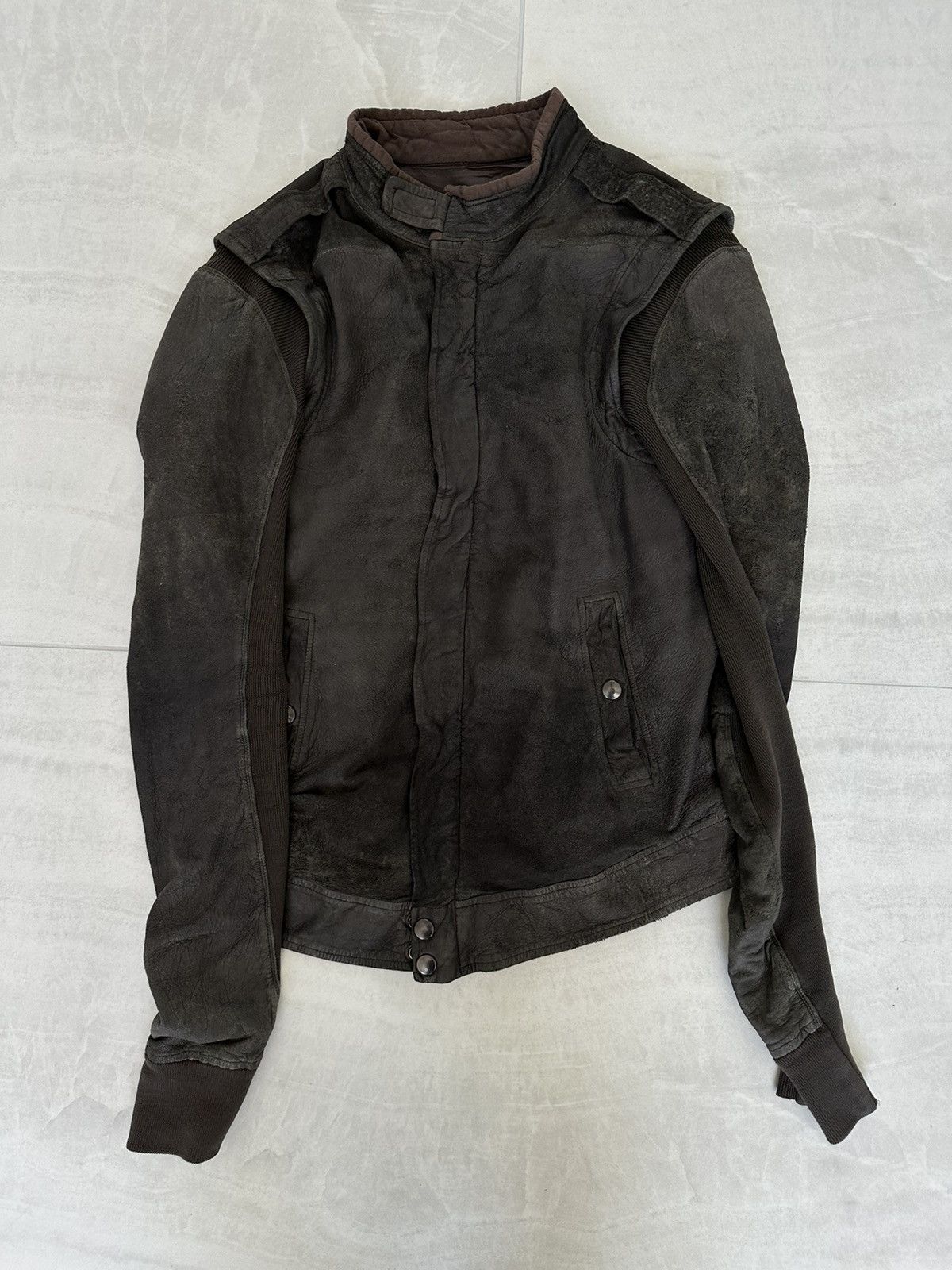 Rick Owens RICK OWENS ARCHIVE SS08 CREATCH BLISTERED LAMB PILOT JACKET Size US M / EU 48-50 / 2 - 4 Thumbnail