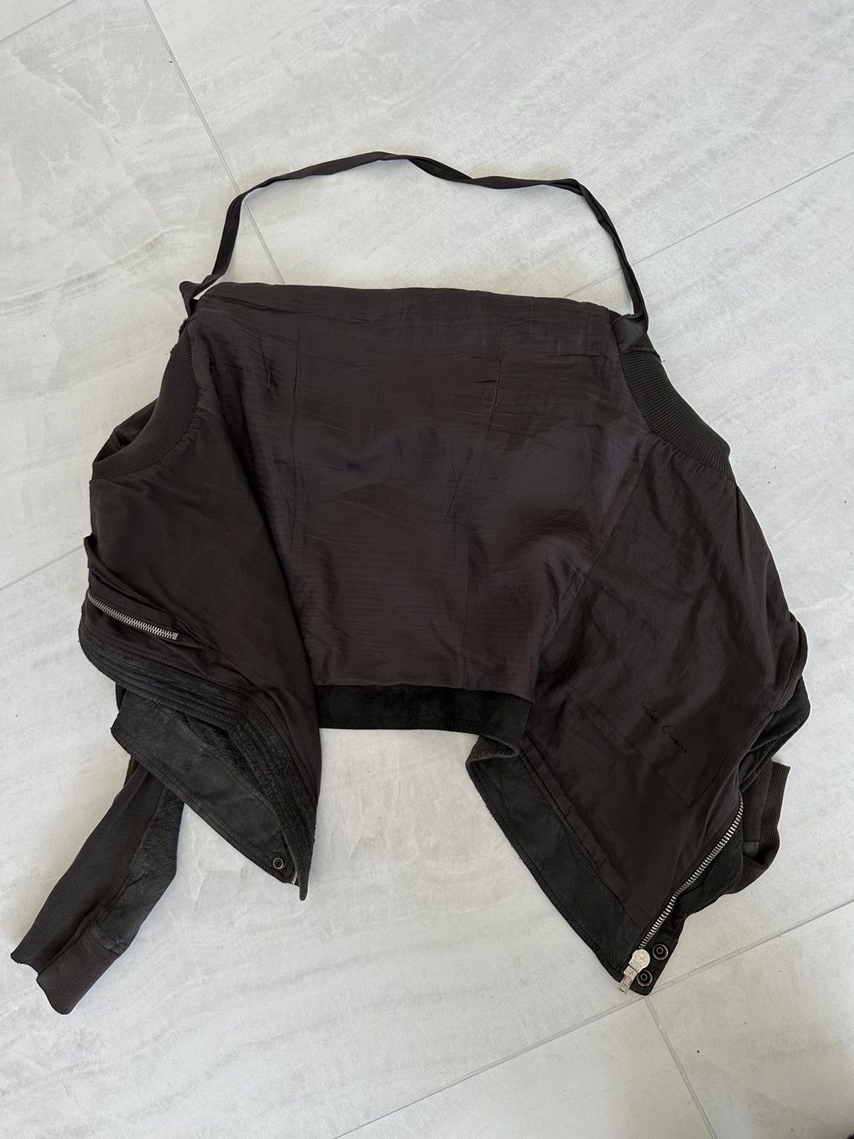 Rick Owens RICK OWENS ARCHIVE SS08 CREATCH BLISTERED LAMB PILOT JACKET Size US M / EU 48-50 / 2 - 5 Thumbnail