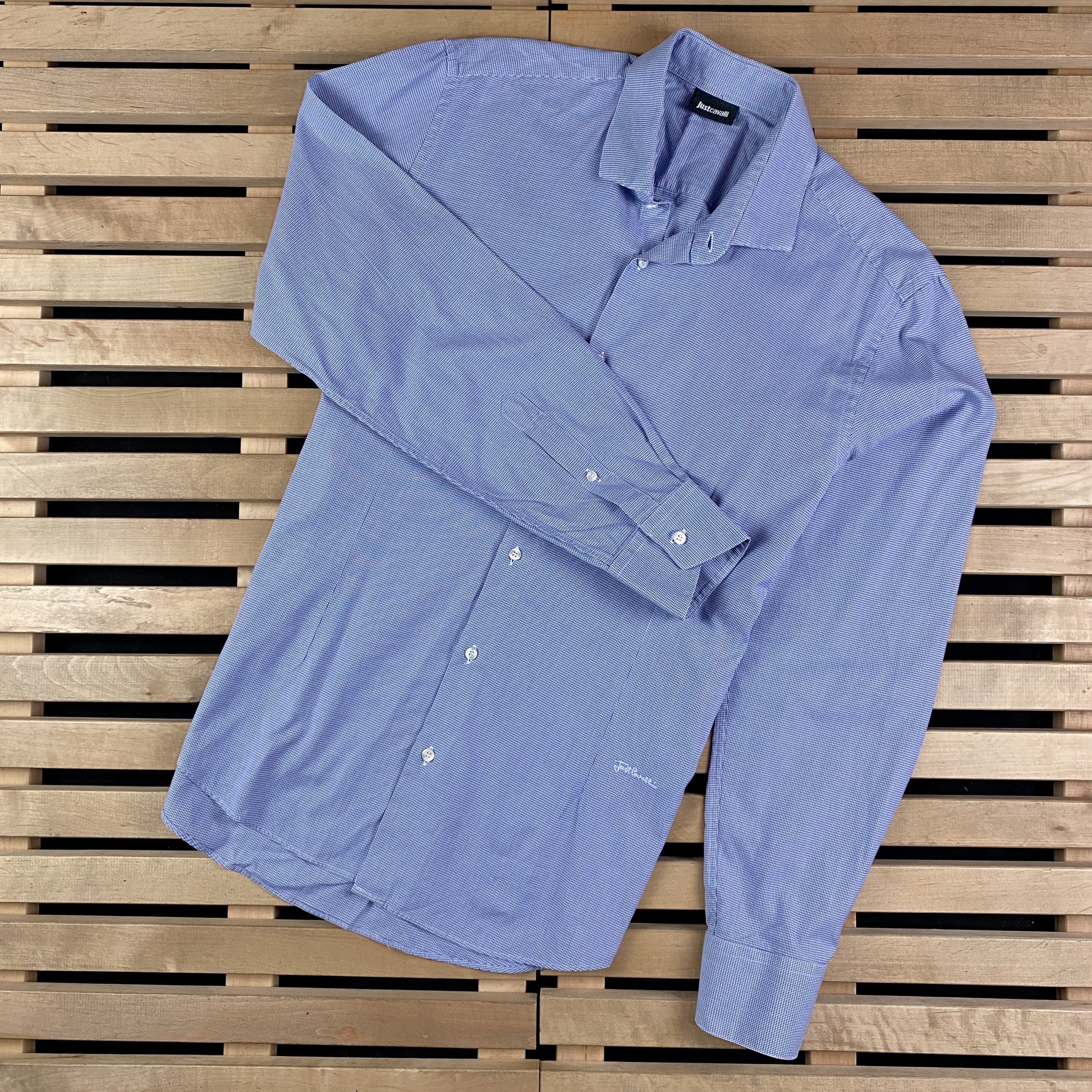 Just Cavalli Mens Long Sleeve Shirts Just Cavalli Size 43/17 Size US L / EU 52-54 / 3 - 1 Thumbnail