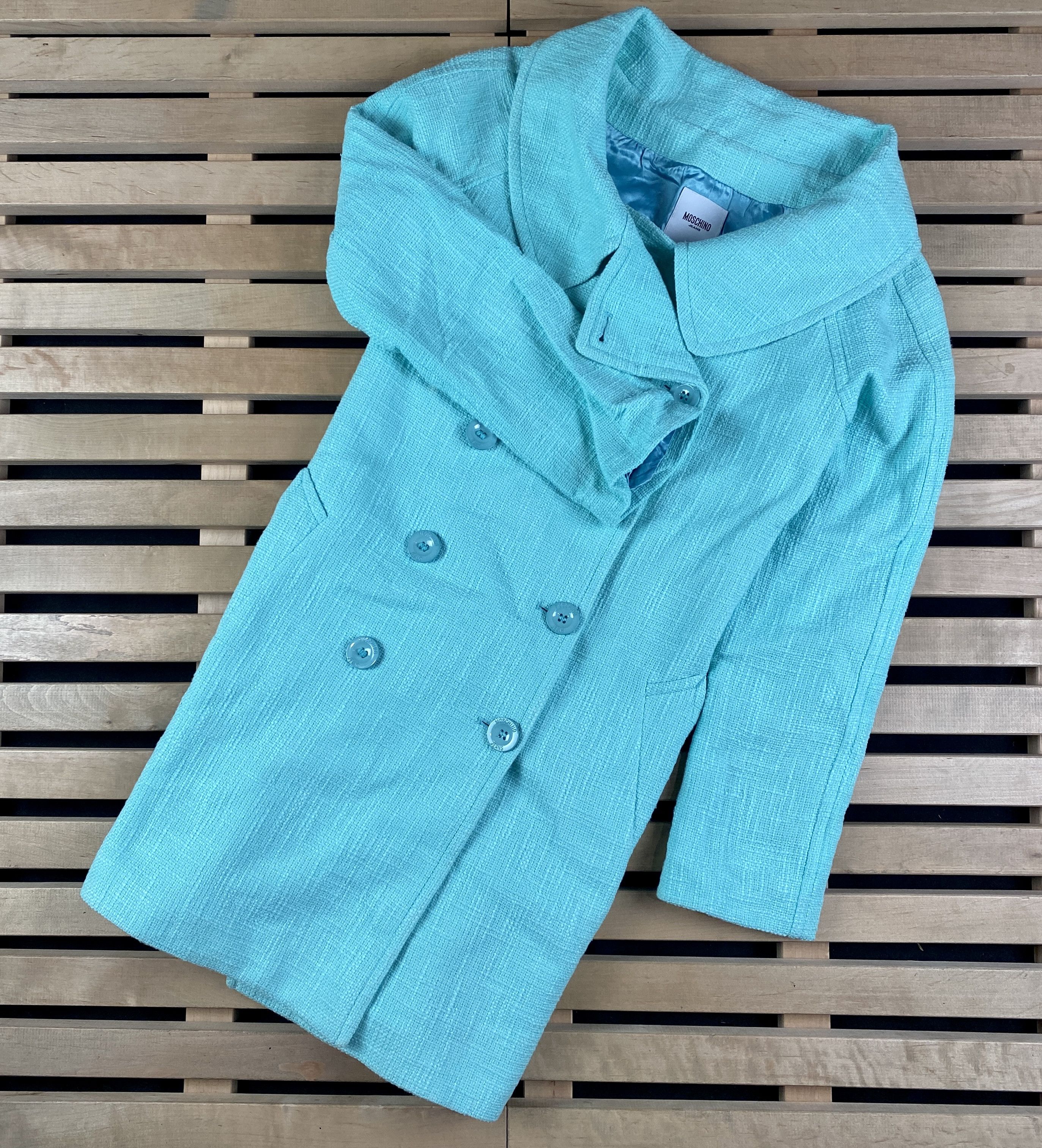 Moschino Womens Trench Coat Jacket Moschino Jeans Size UK 14 US 10 Size L / US 10 / IT 46 - 1 Thumbnail