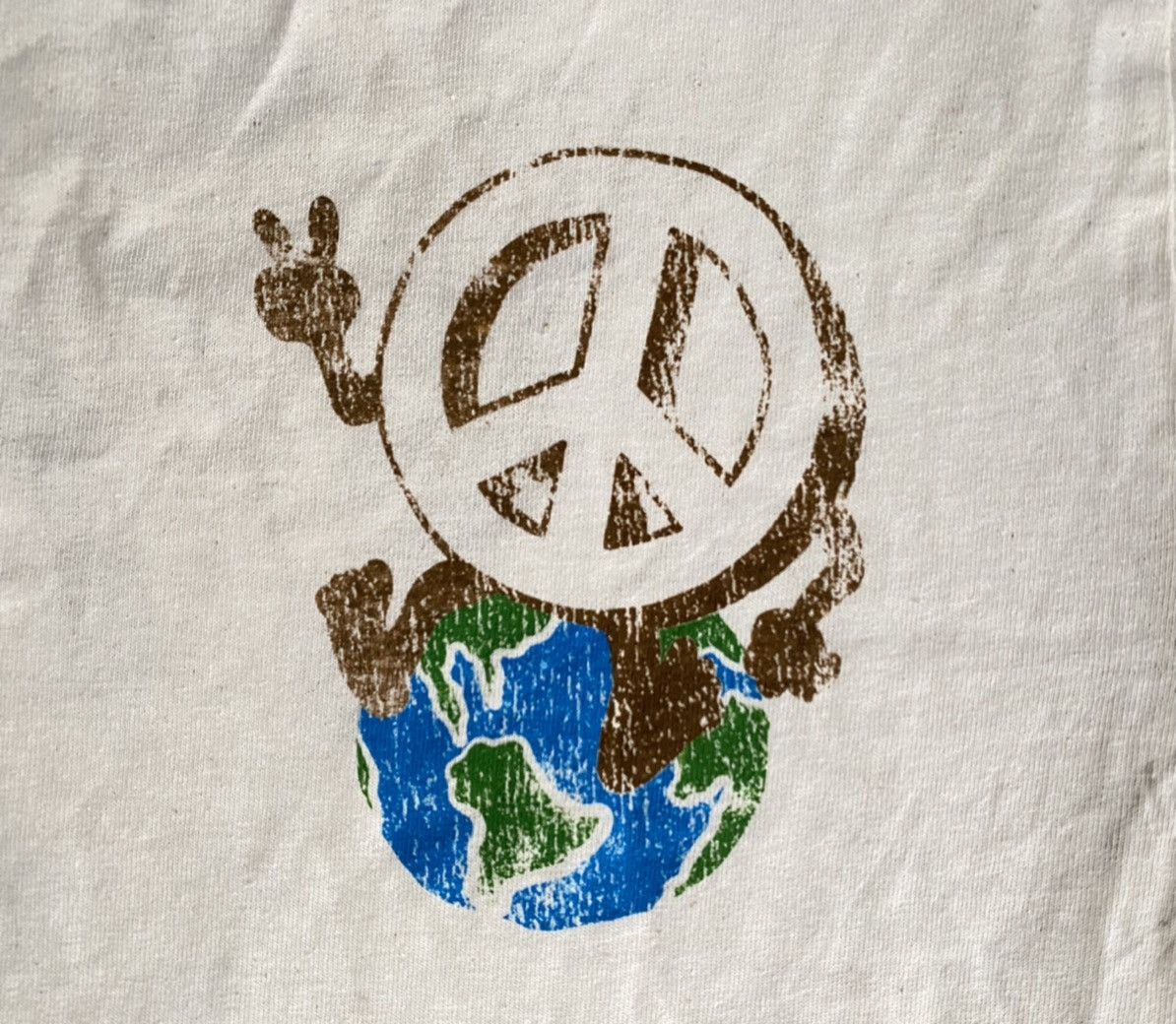 Gildan Vintage In Peace & Solidarity T-Shirt Teach Peace Size US M / EU 48-50 / 2 - 3 Thumbnail
