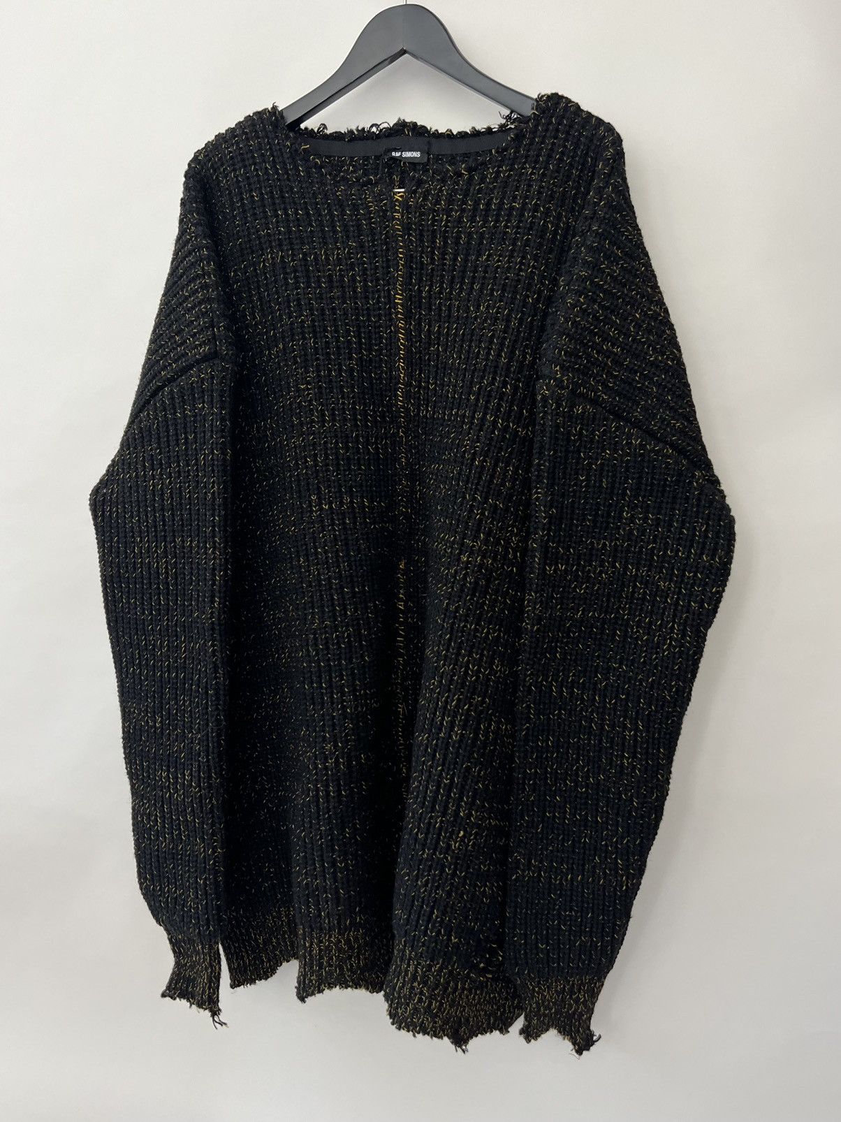 Raf Simons FW16 Oversize Destroyed Crewneck Sweater Size US XL / EU 56 / 4 - 2 Thumbnail