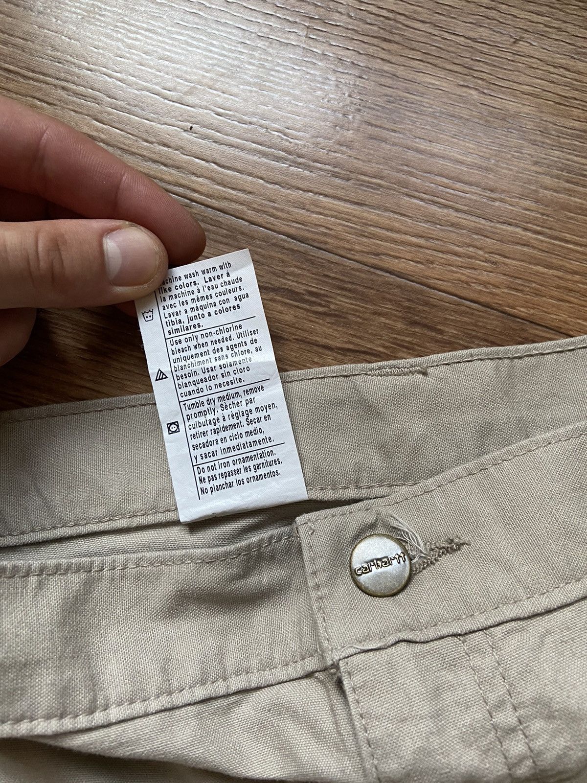 Carhartt × Carhartt Wip Vintage Carhartt Double Knee Canvas Work Dungaree Pants Size US 34 / EU 50 - 6 Thumbnail