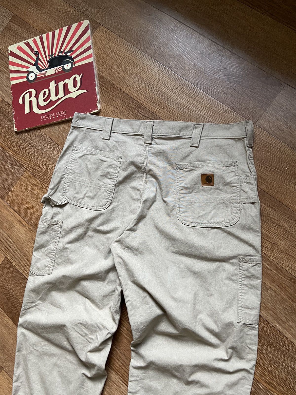 Carhartt × Carhartt Wip Vintage Carhartt Double Knee Canvas Work Dungaree Pants Size US 34 / EU 50 - 8 Thumbnail