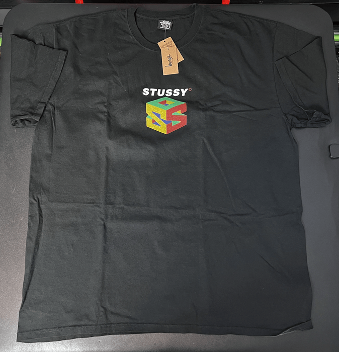 Stussy Stussy S64 N64 Pigment Dyed Tee Shirt Black | Grailed