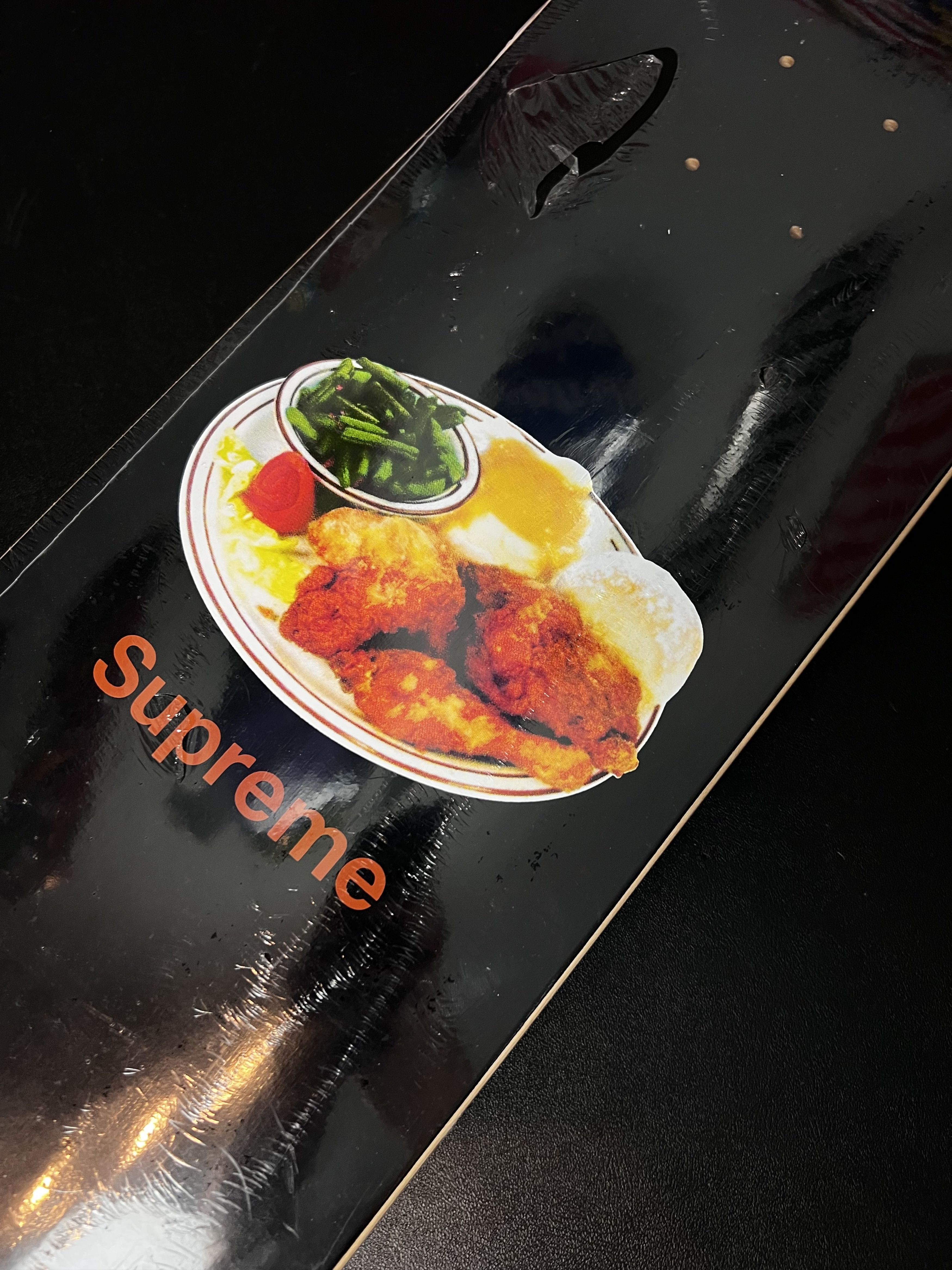 Supreme Supreme Chicken Dinner Skateboard Deck Black Size ONE SIZE - 3 Thumbnail