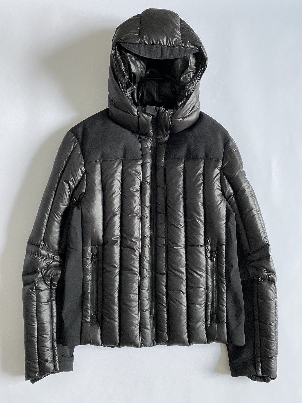Prada Tech Nylon Triangle Logo Puffer Jacket