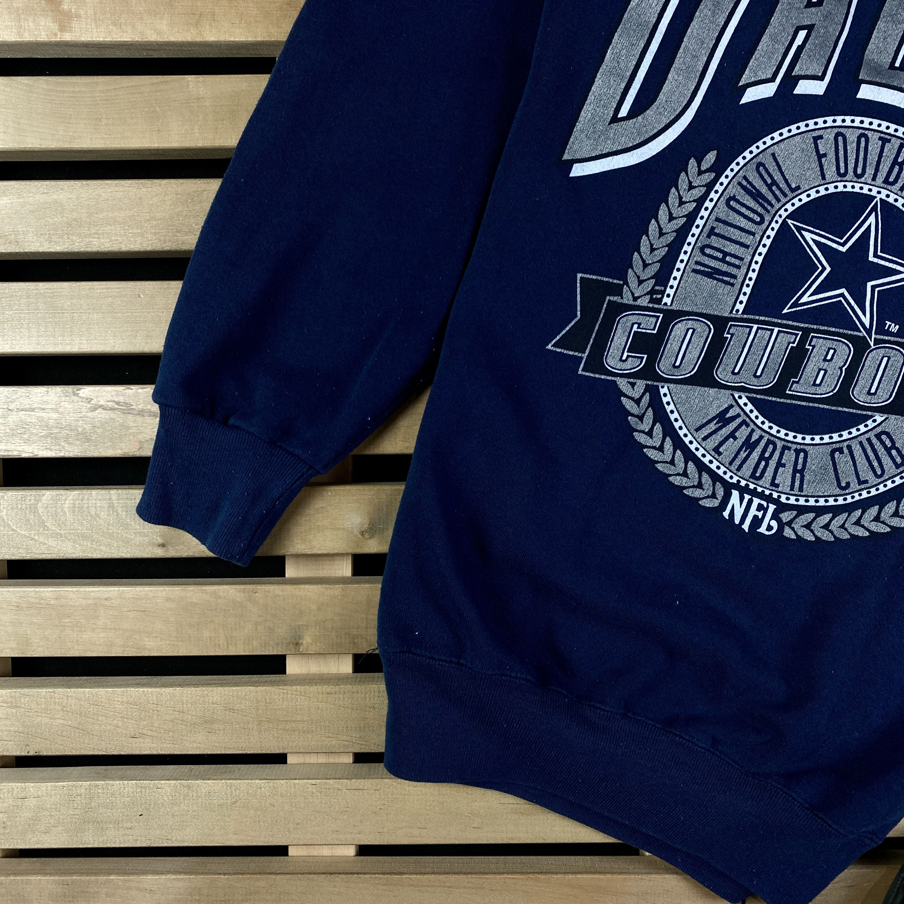 NHL × Nutmeg × Vintage Mens Vintage Sweatshirts NHL Dallas Cowboys Size L Cotton Size US L / EU 52-54 / 3 - 3 Thumbnail