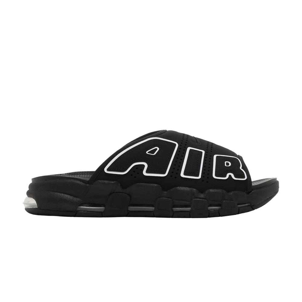Nike Air More Uptempo Slide Black - Grey Sole | Grailed