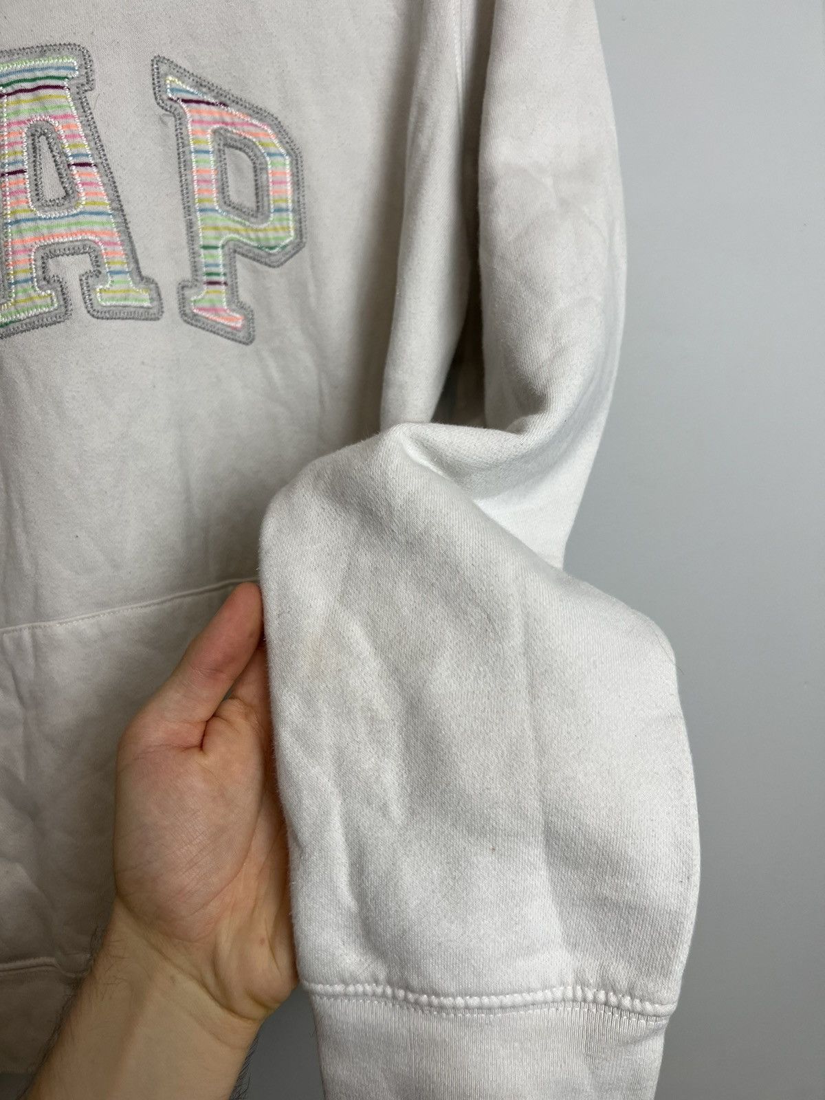 Gap Vintage Gap Spell Out Logo Y2K Hoodie Hype Streetwear Size L / US 10 / IT 46 - 6 Thumbnail