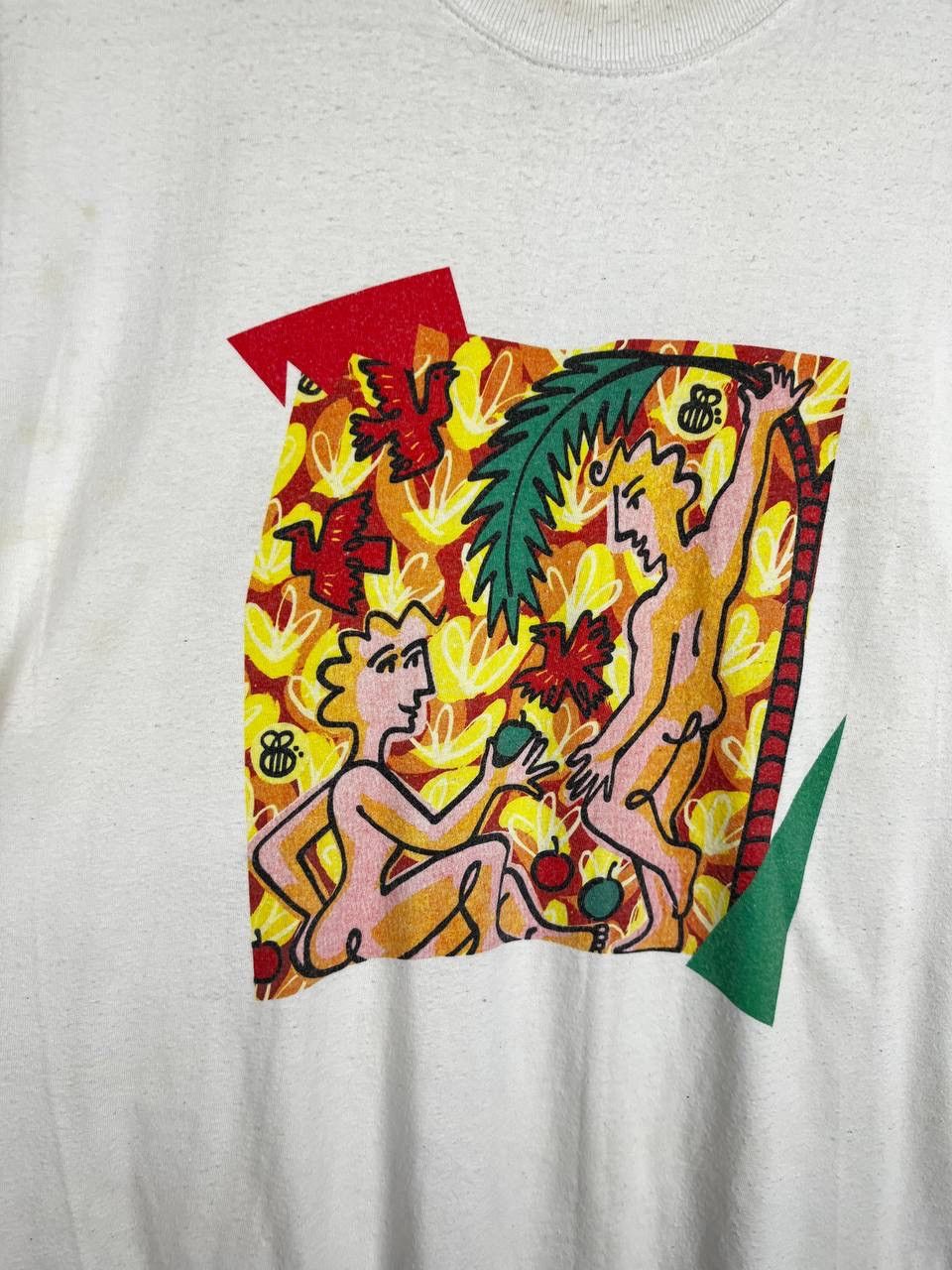 Vintage ART Girls and Man 90s vintage t-shirts size XL Size US XL / EU 56 / 4 - 5 Thumbnail