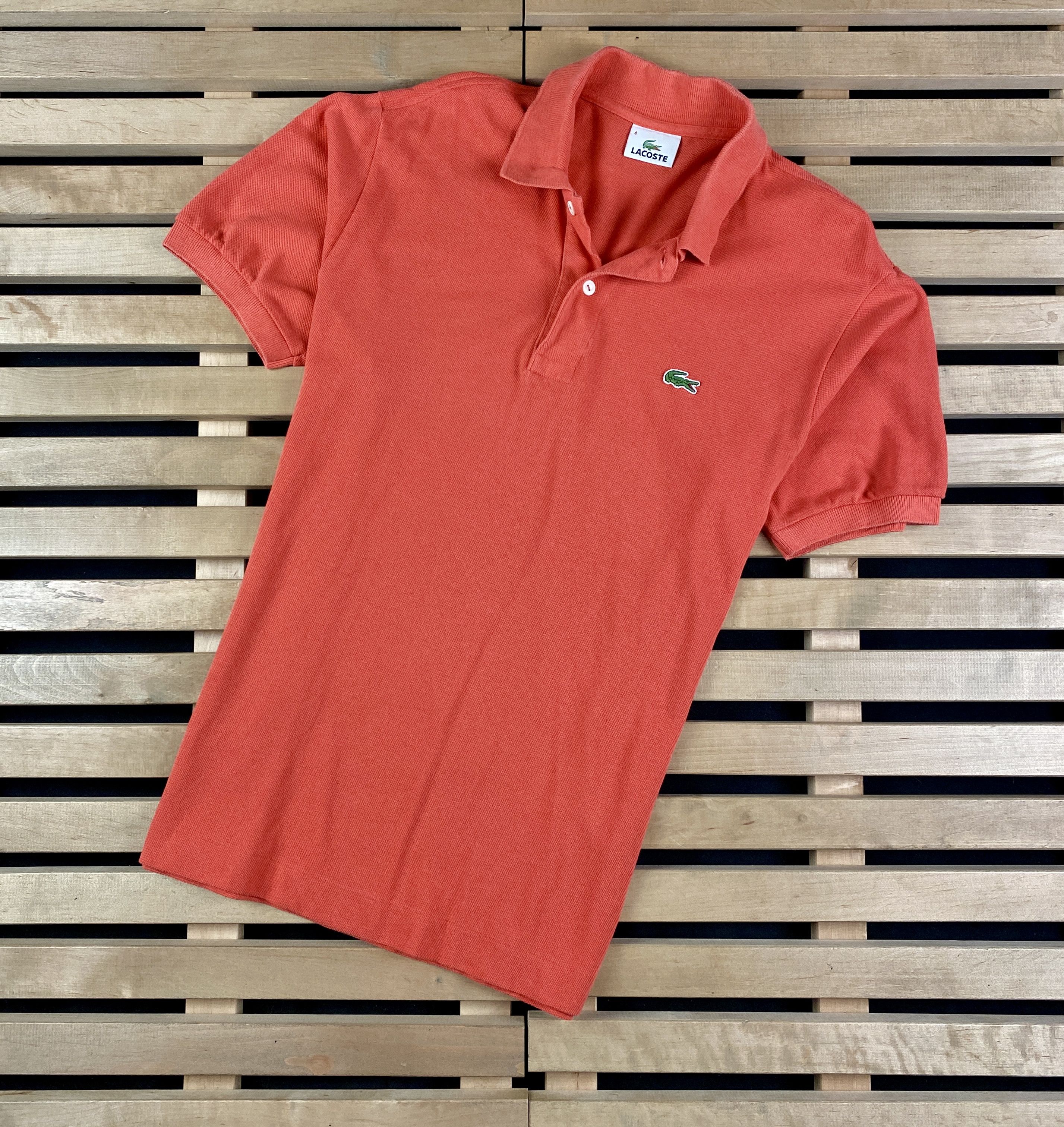 Lacoste × Vintage Mens Vintage Short Sleeve Polo T-Shirts Lacoste Size 4 Size US S / EU 44-46 / 1 - 1 Thumbnail