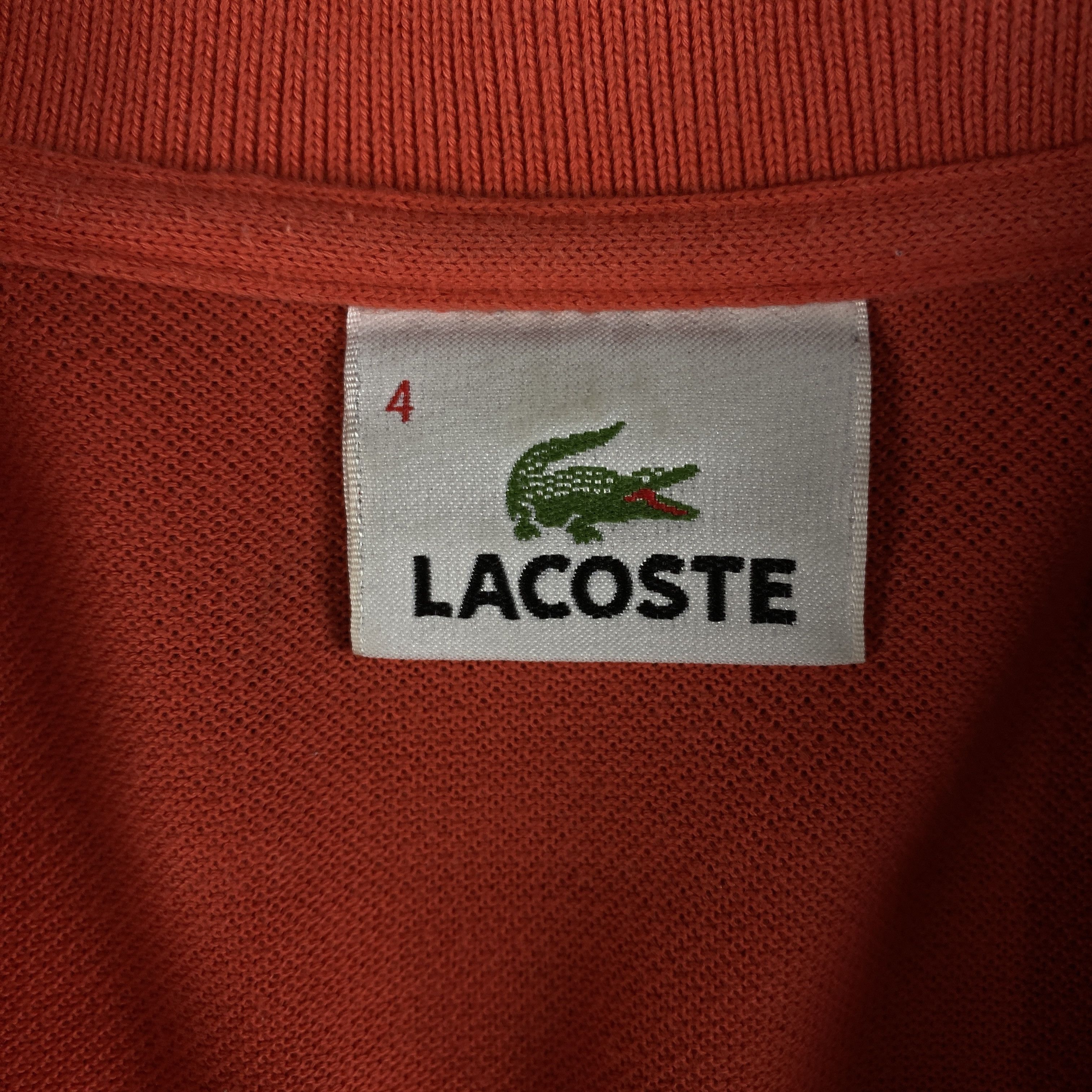 Lacoste × Vintage Mens Vintage Short Sleeve Polo T-Shirts Lacoste Size 4 Size US S / EU 44-46 / 1 - 4 Thumbnail