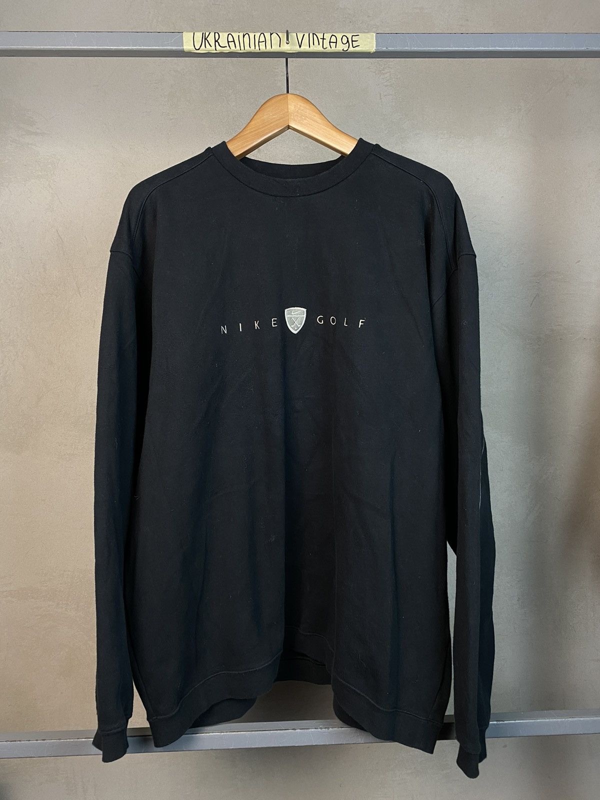 Nike × Vintage Vintage Nike Golf Sweatshirt Big Logo Size US XL / EU 56 / 4 - 2 Thumbnail