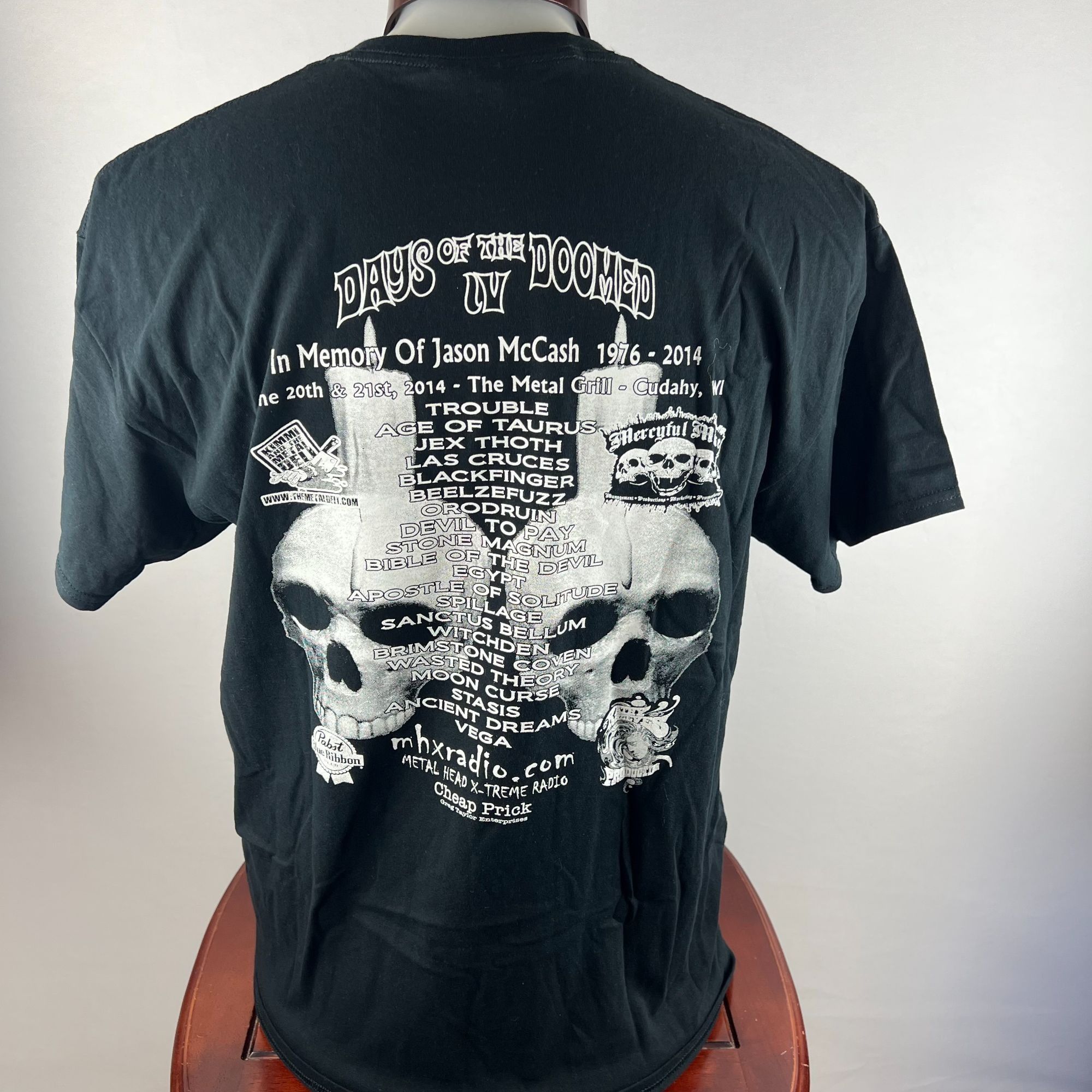 Days Of The Doomed IV 2014 Midwest Metal Festival XL T-Shirt