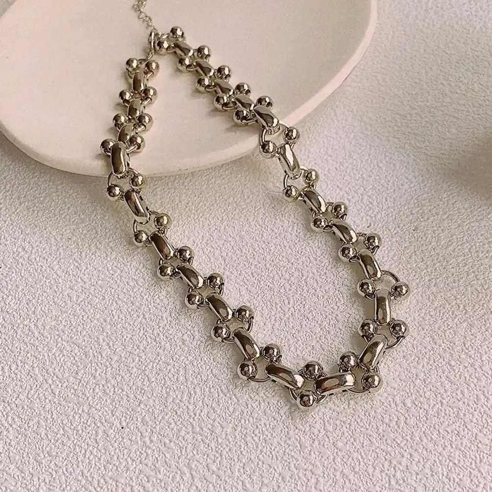 Jewelry Bone Stick Shape Choker Necklace Size ONE SIZE - 3 Thumbnail