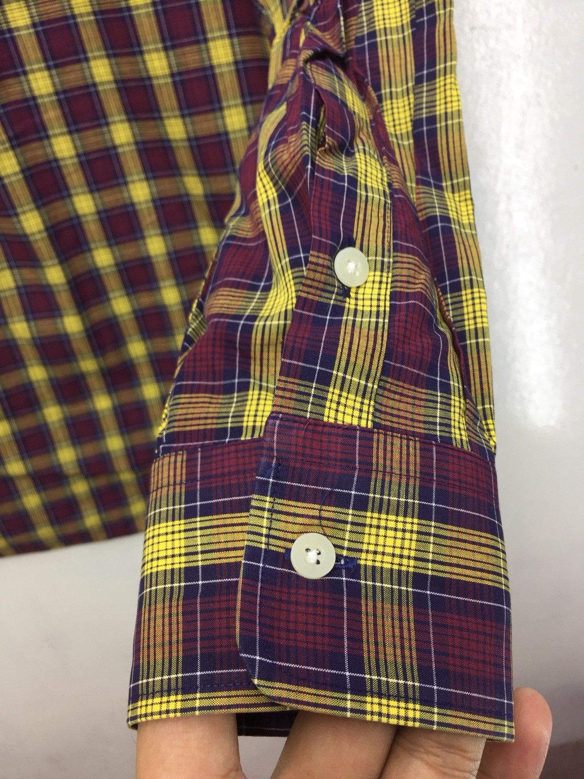 Designer Gres Paris Checkered Casual Shirt Made In Japan Size US M / EU 48-50 / 2 - 6 Thumbnail
