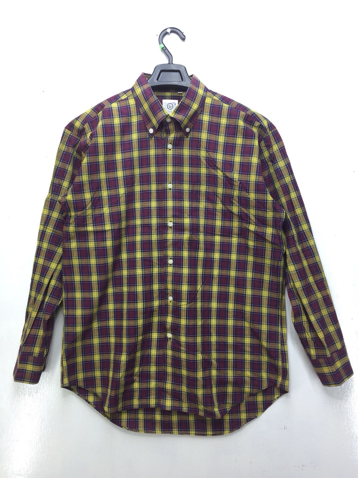 image of Avant Garde Gres Paris Checkered Casual Shirt Made In Japan, Men's (Size Medium)