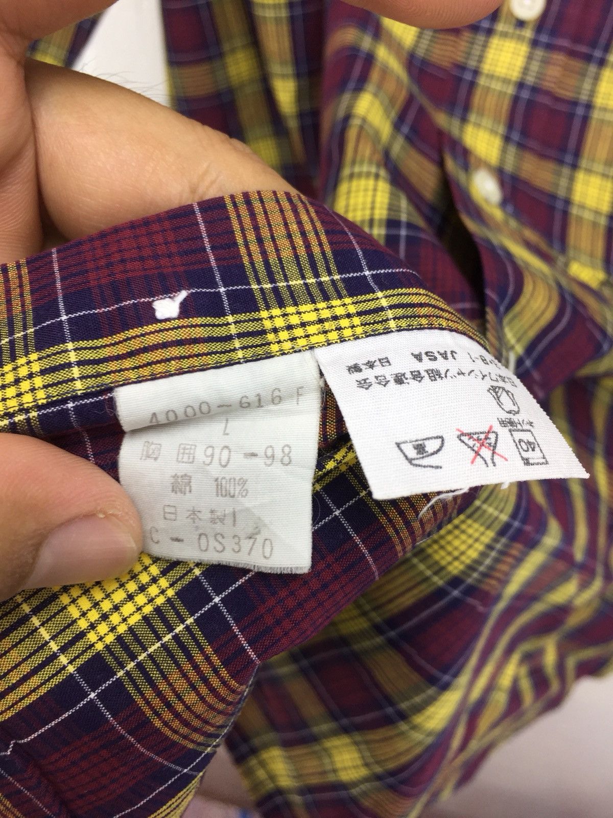 Designer Gres Paris Checkered Casual Shirt Made In Japan Size US M / EU 48-50 / 2 - 5 Thumbnail