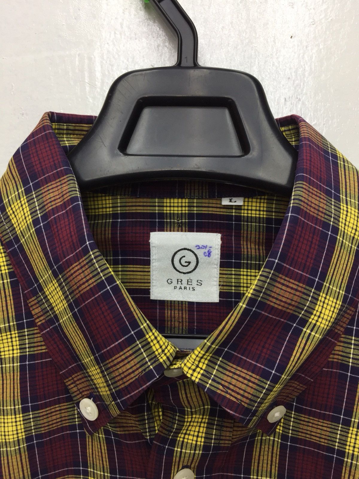 Designer Gres Paris Checkered Casual Shirt Made In Japan Size US M / EU 48-50 / 2 - 2 Thumbnail