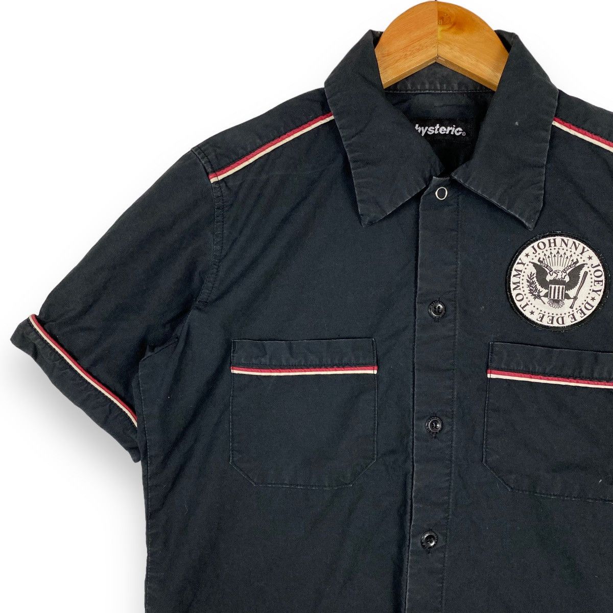 Hysteric Glamour Vintage 90's HYSTERIC GLAMOUR x RAMONES Work Shirt Size US S / EU 44-46 / 1 - 5 Thumbnail