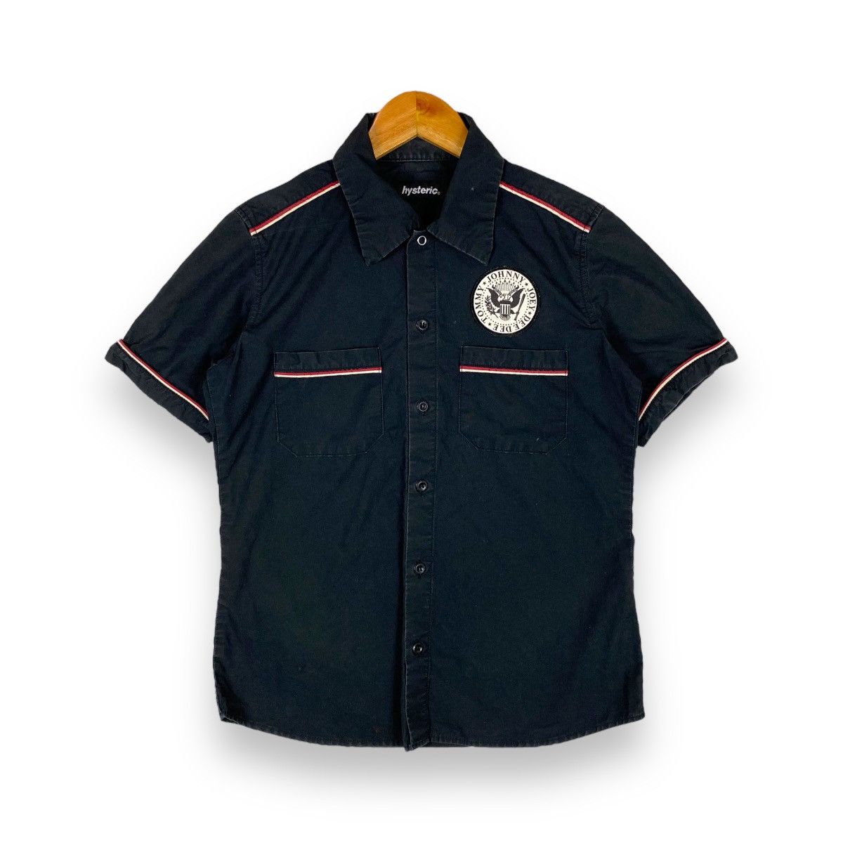 Hysteric Glamour Vintage 90's HYSTERIC GLAMOUR x RAMONES Work Shirt Size US S / EU 44-46 / 1 - 3 Thumbnail