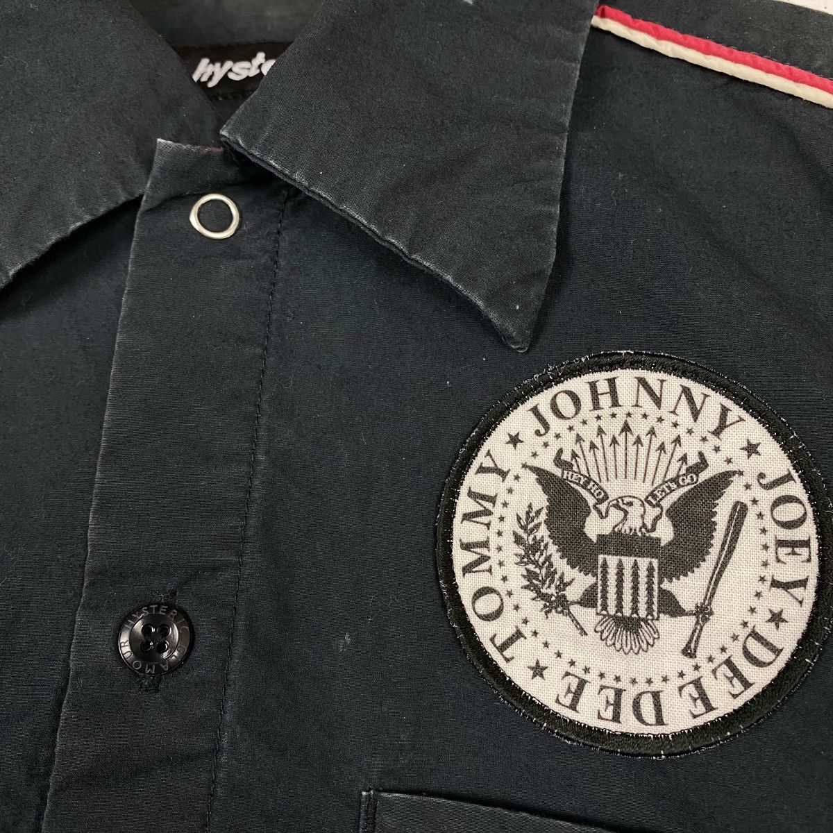 Hysteric Glamour Vintage 90's HYSTERIC GLAMOUR x RAMONES Work Shirt Size US S / EU 44-46 / 1 - 7 Thumbnail
