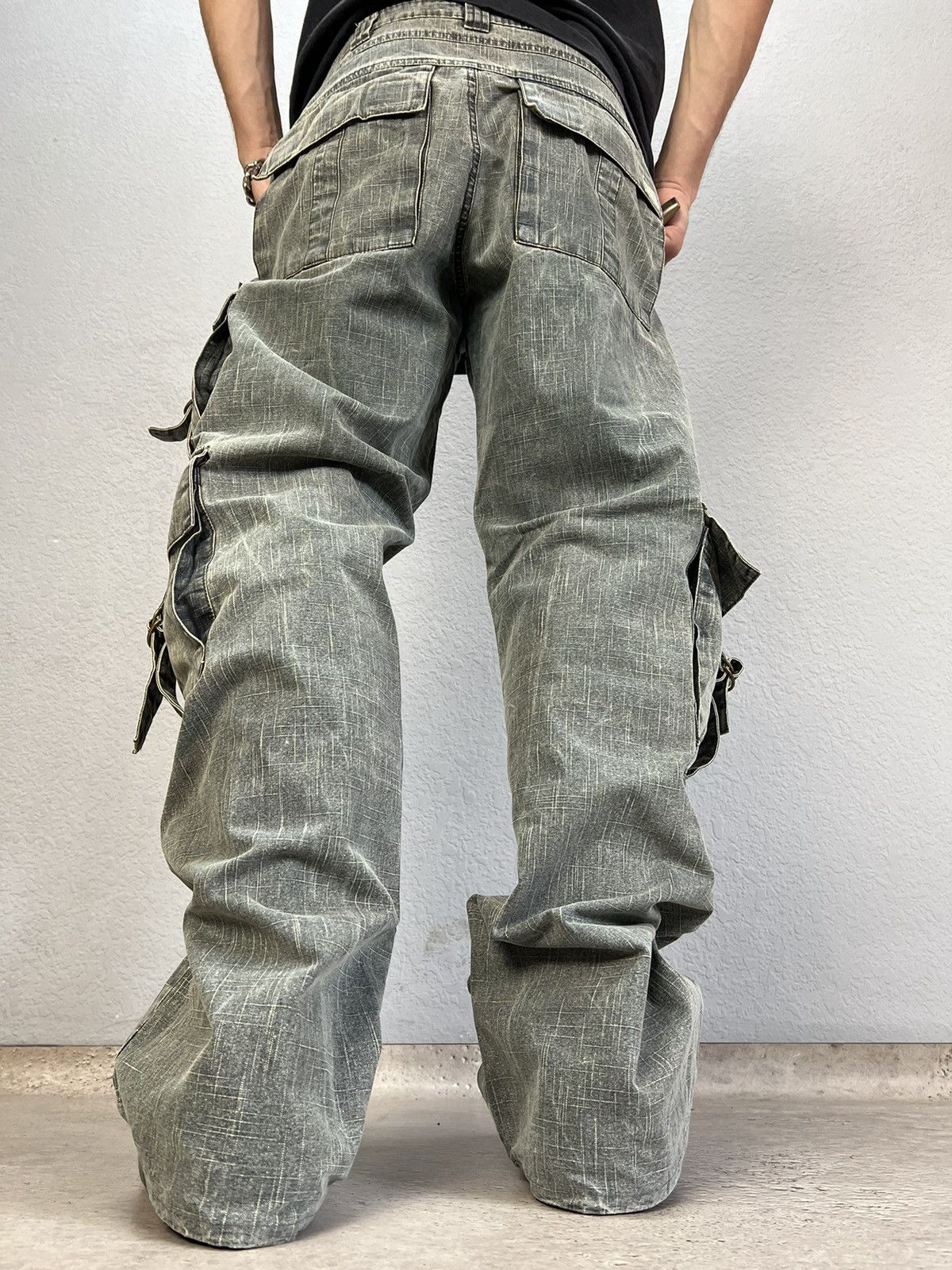 Japanese Brand Vintage 90s Y2K parachute bandage pants jeans Distressed Size US 34 / EU 50 - 13 Thumbnail