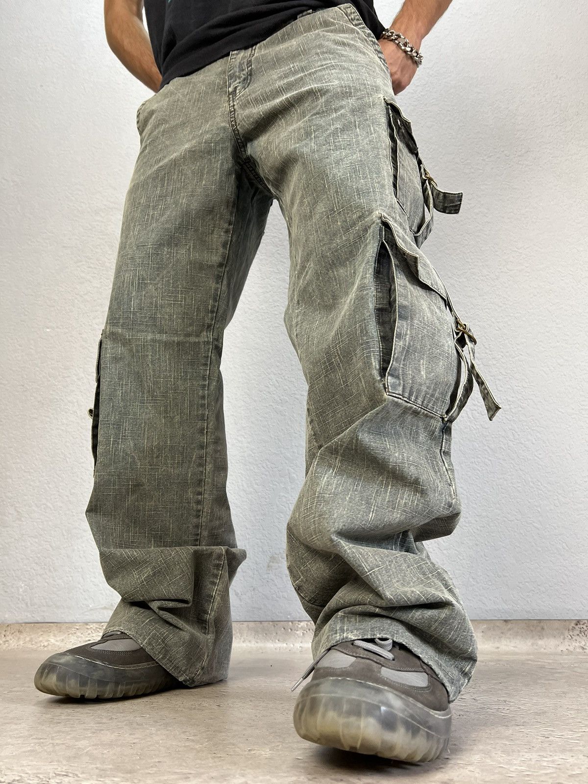 Japanese Brand Vintage 90s Y2K parachute bandage pants jeans Distressed Size US 34 / EU 50 - 9 Thumbnail