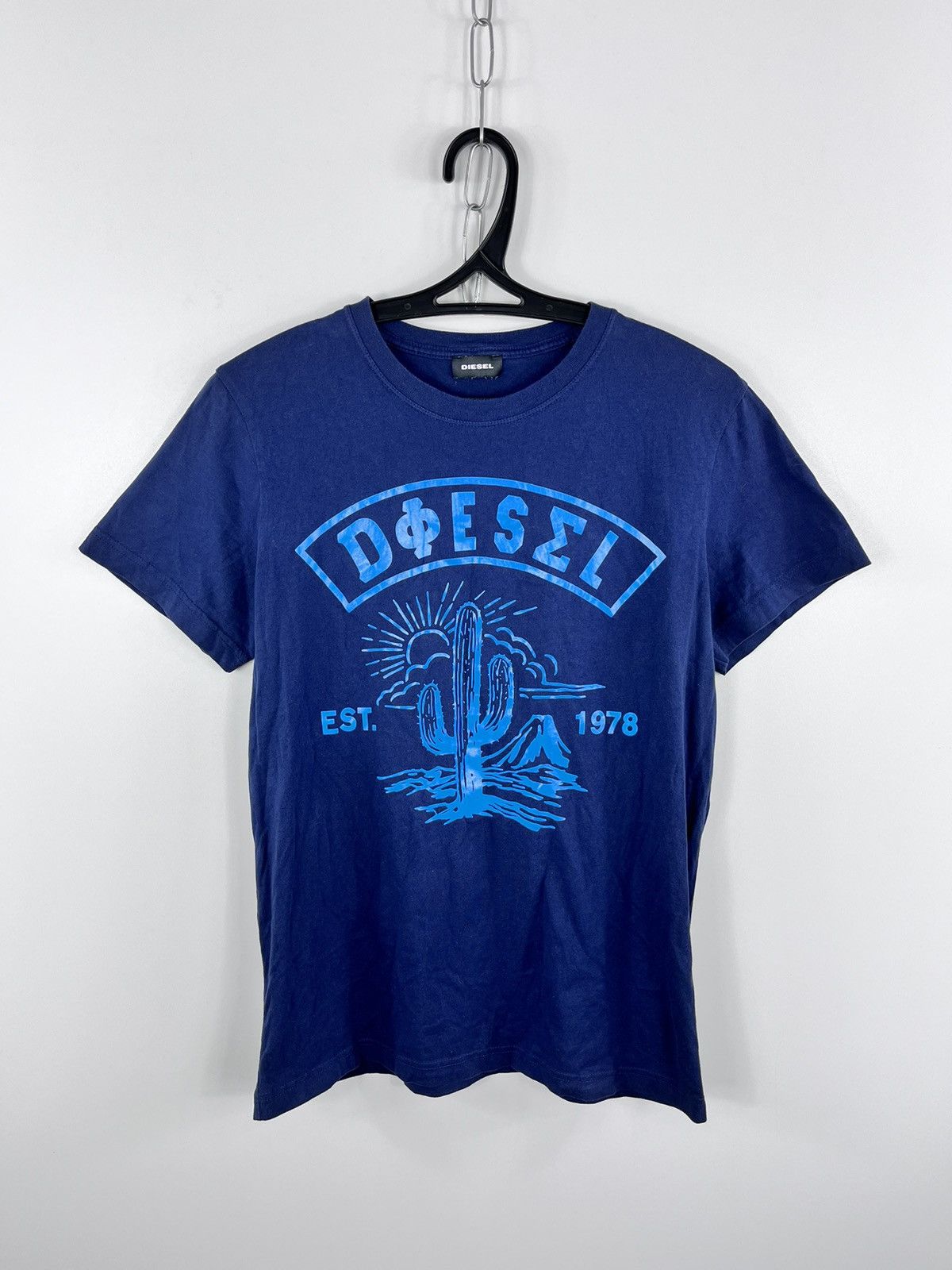 Designer Diesel T-Shirt Navy Big Logo Size L Size US M / EU 48-50 / 2 - 1 Thumbnail